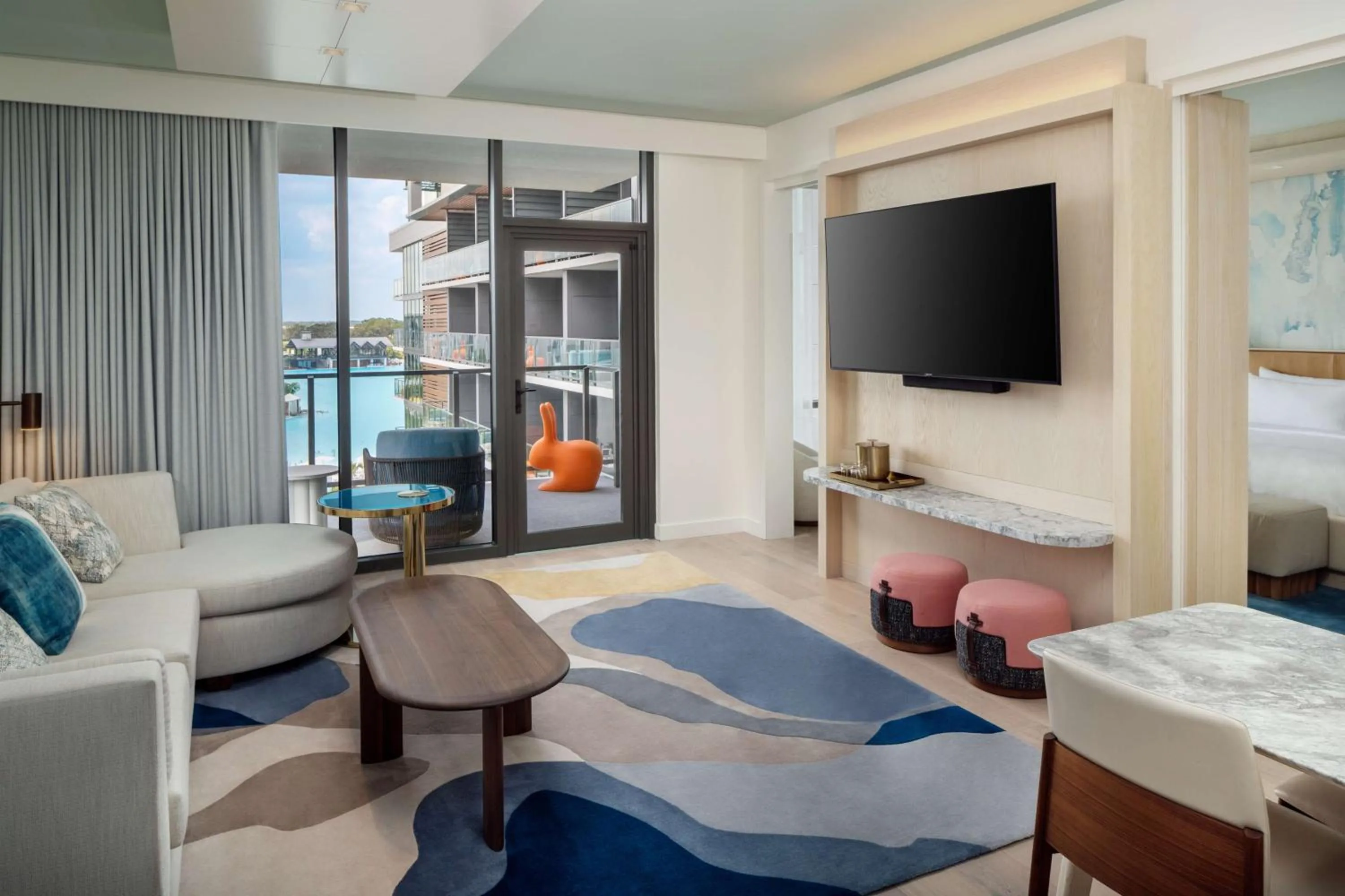 One-Bedroom Suite with Balcony and Pool View in Conrad Orlando