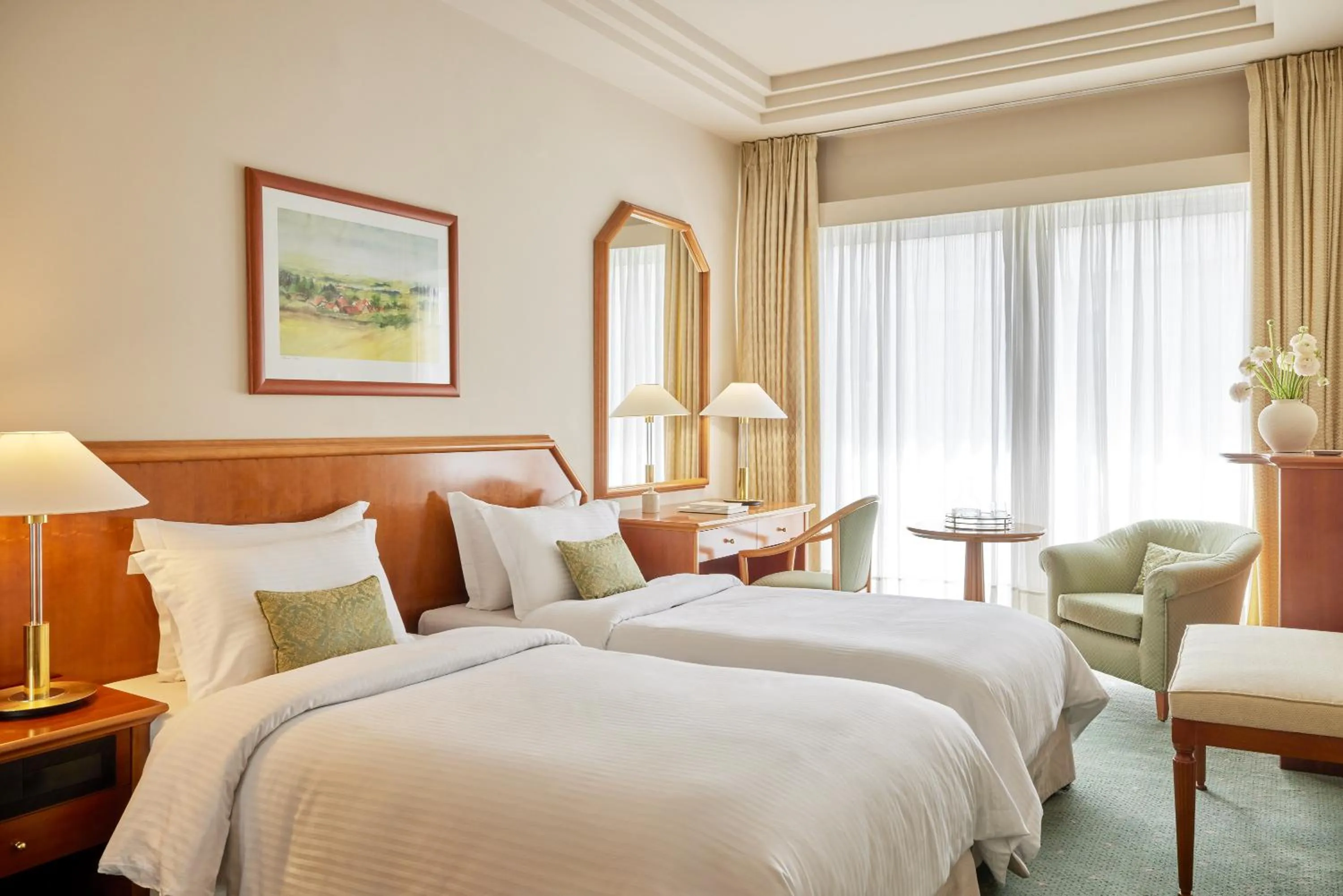 Standard Twin Room with Side View in Hotel Panorama