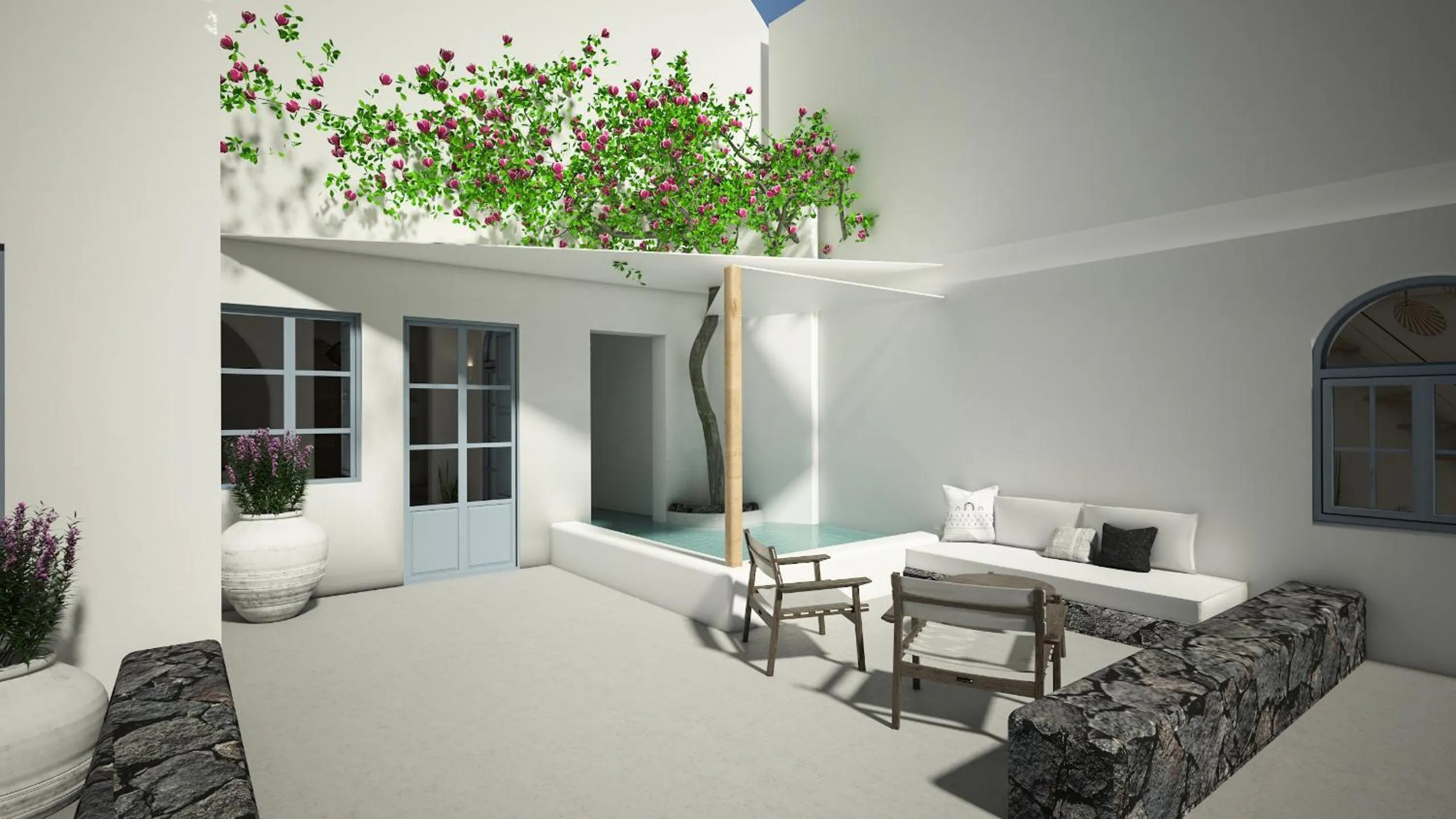 Suite with Private Pool in Finikia Memories Hotel