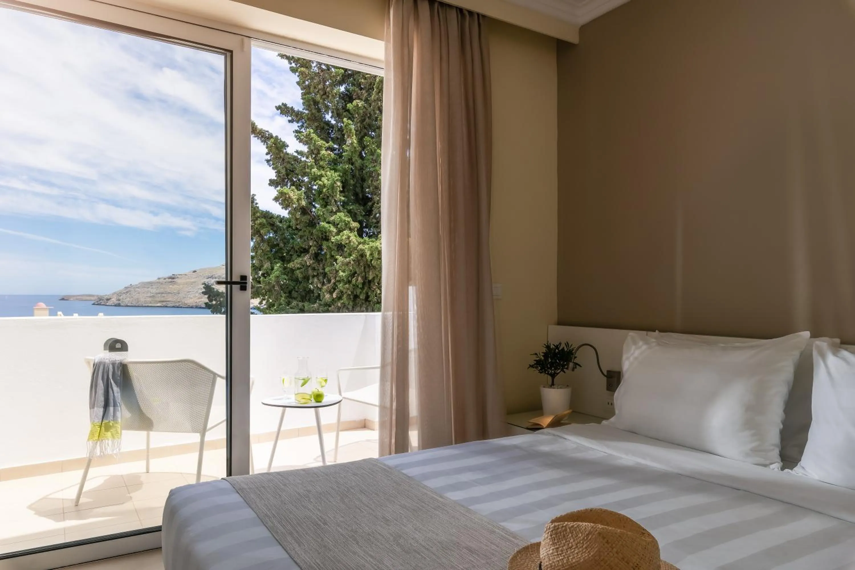 Panoramic Deluxe Double Room Sea View in Lindos Village Resort & Spa - Adults Only