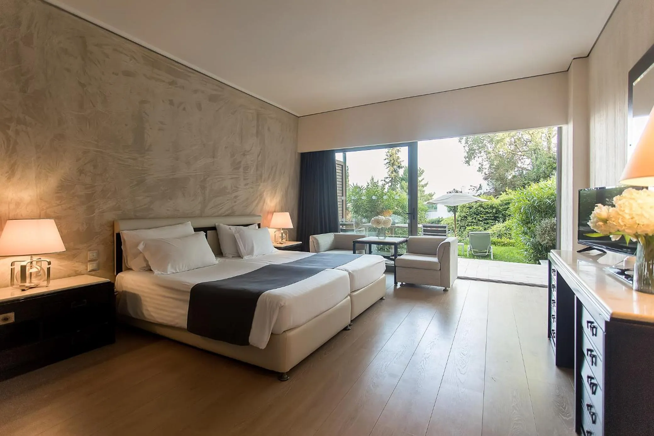 Twin Room with Sea View - single occupancy in Corfu Holiday Palace