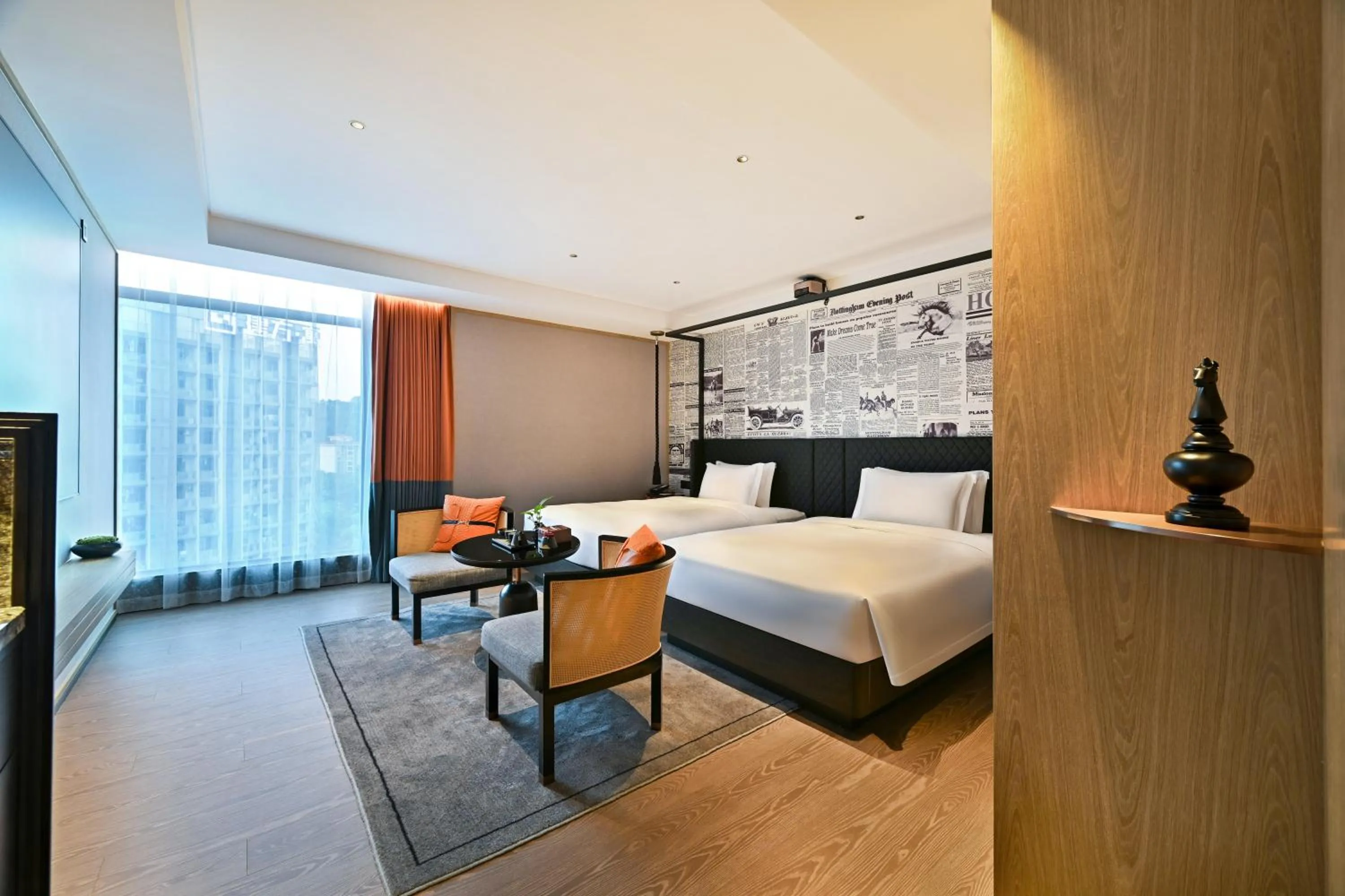 Superior Twin Room in Arthur Hotel Luogang Xiangang Metro Guangzhou-Free Breakfast and Free Afternoon Tea