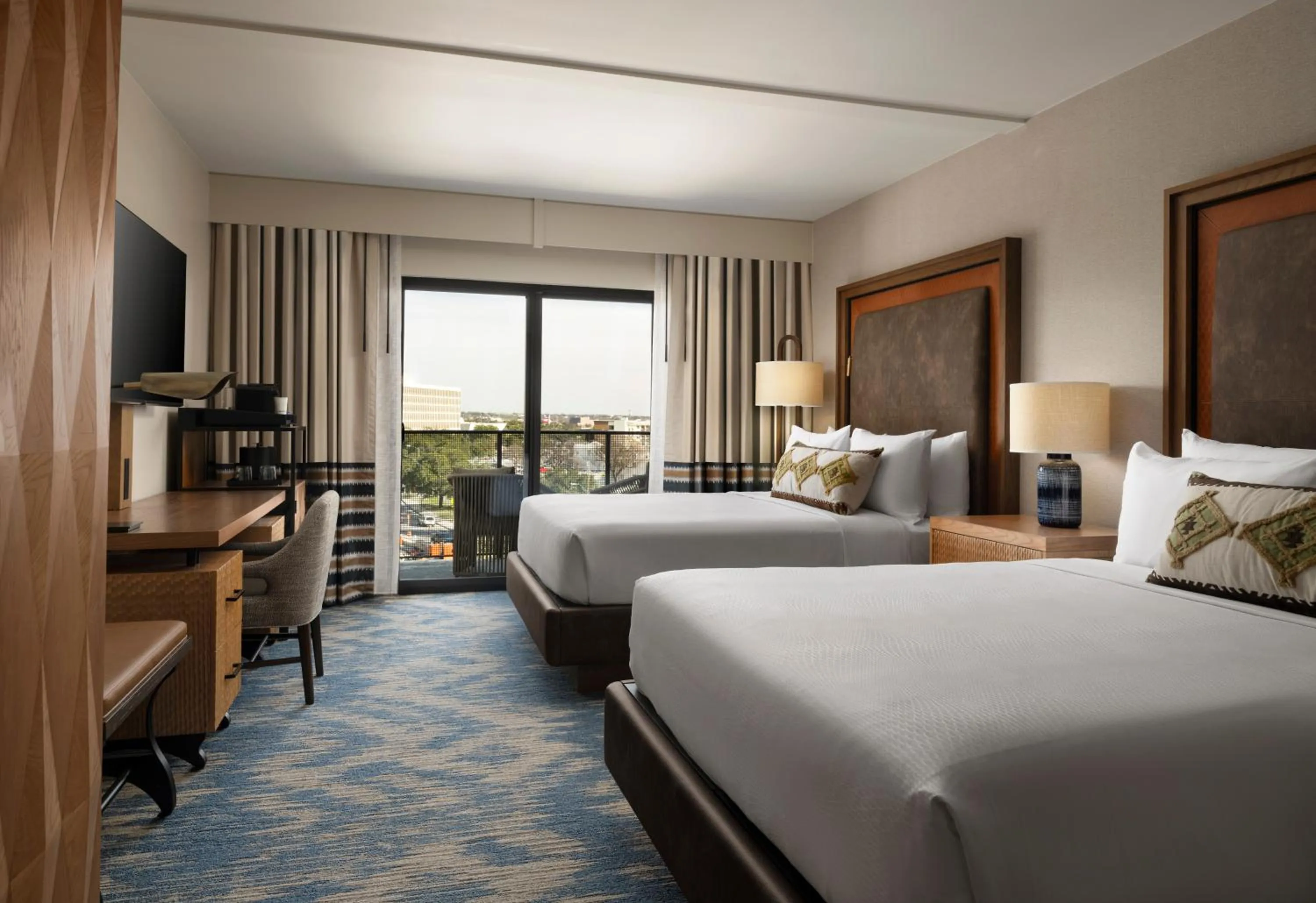 Queen Room with Two Queen Beds and Pool View - High Floor in Plaza San Antonio Hotel & Spa, Autograph Collection