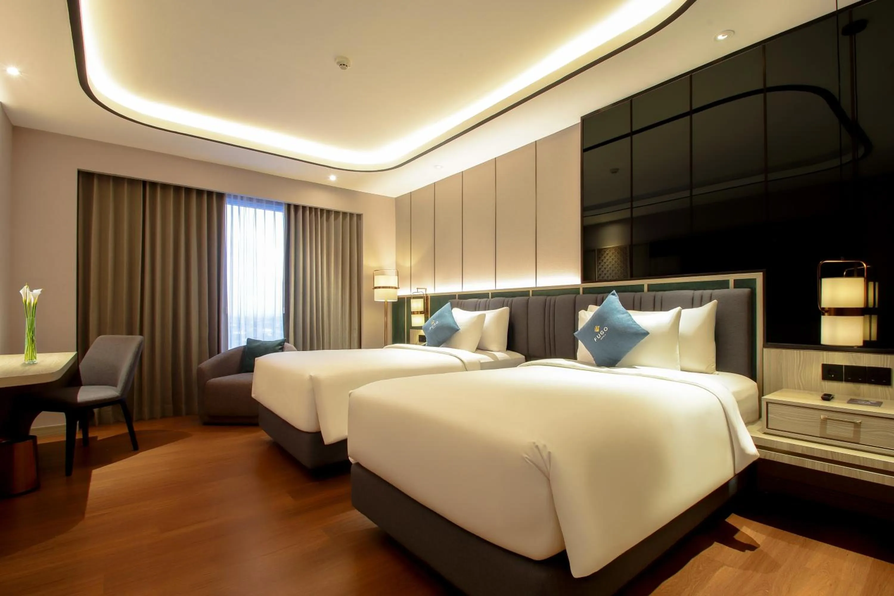 Deluxe Twin Room in FUGO Hotel Banjarmasin