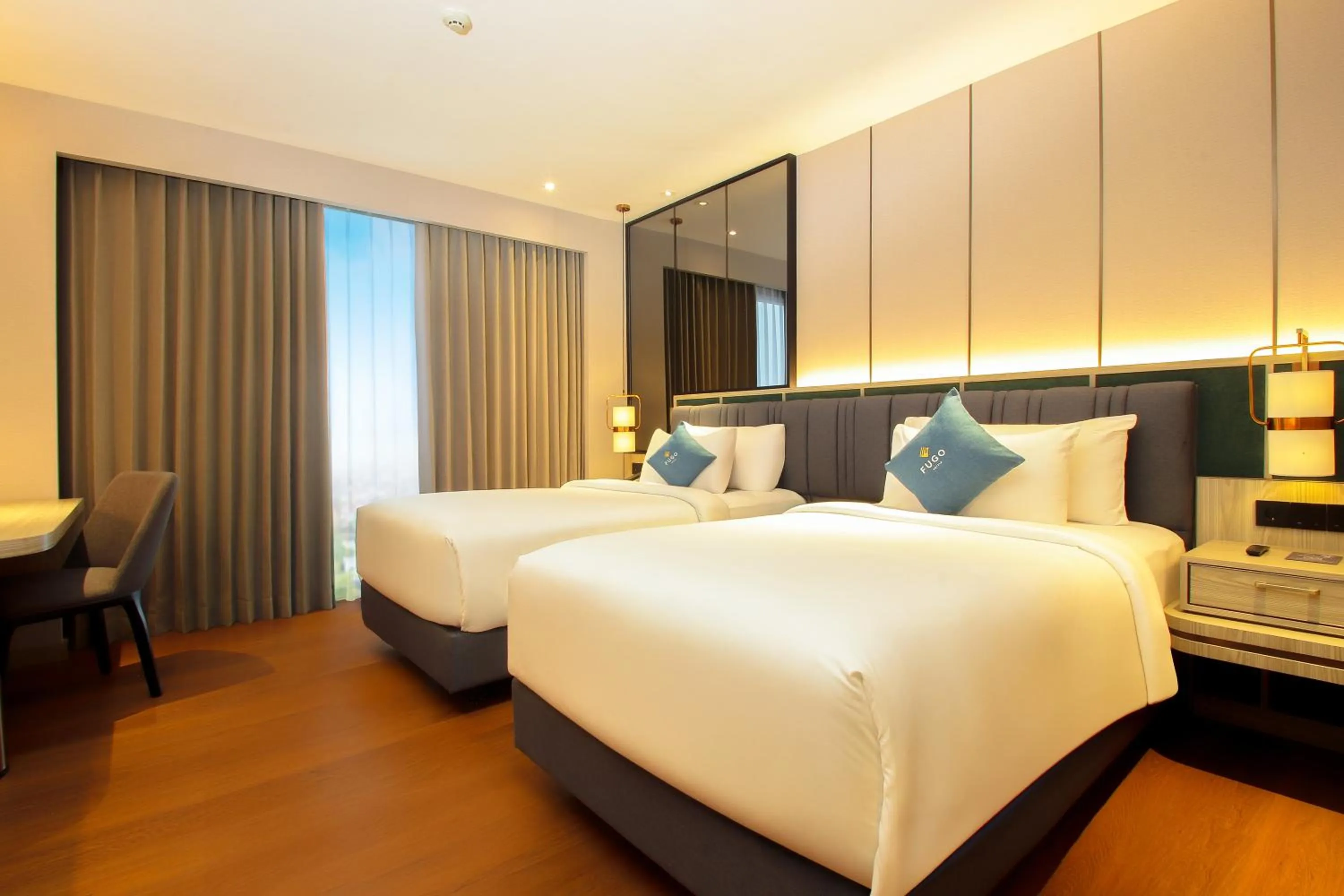 Superior Twin Room in FUGO Hotel Banjarmasin