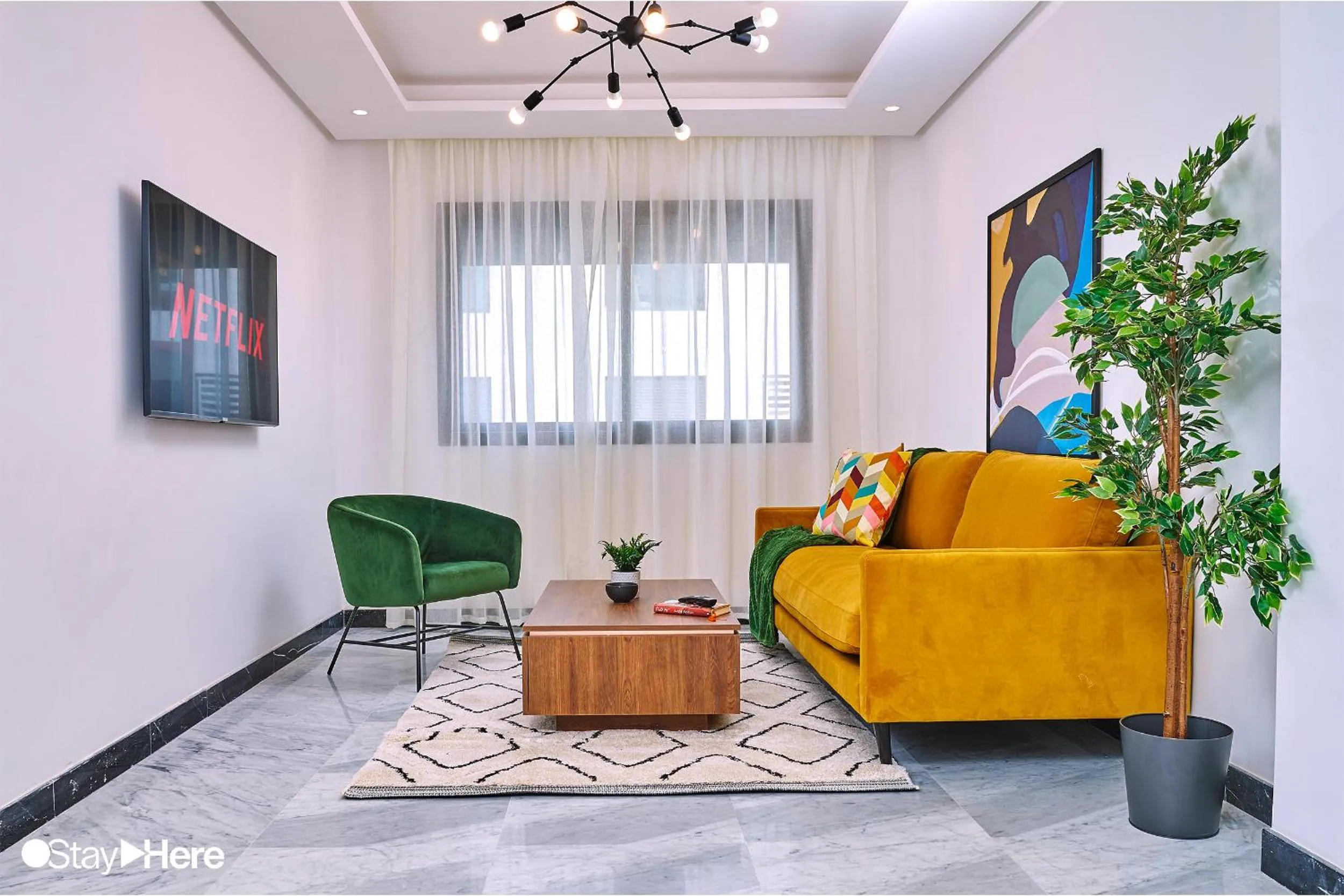 Three-Bedroom Apartment in Stayhere Rabat - Hay Riad - Sophisticated Residence