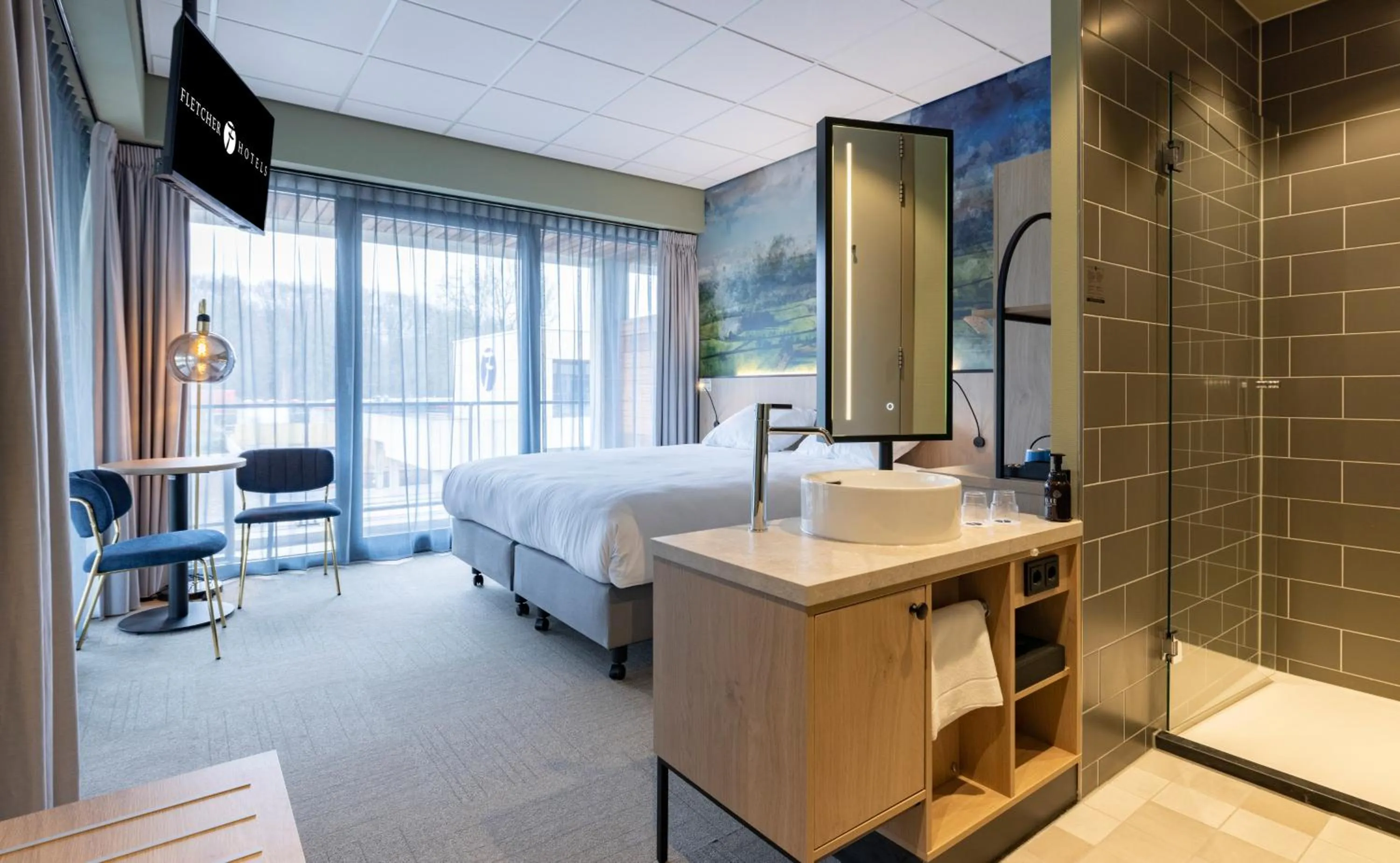 Double Room with Balcony in Fletcher Hotel-Restaurant Marknesse