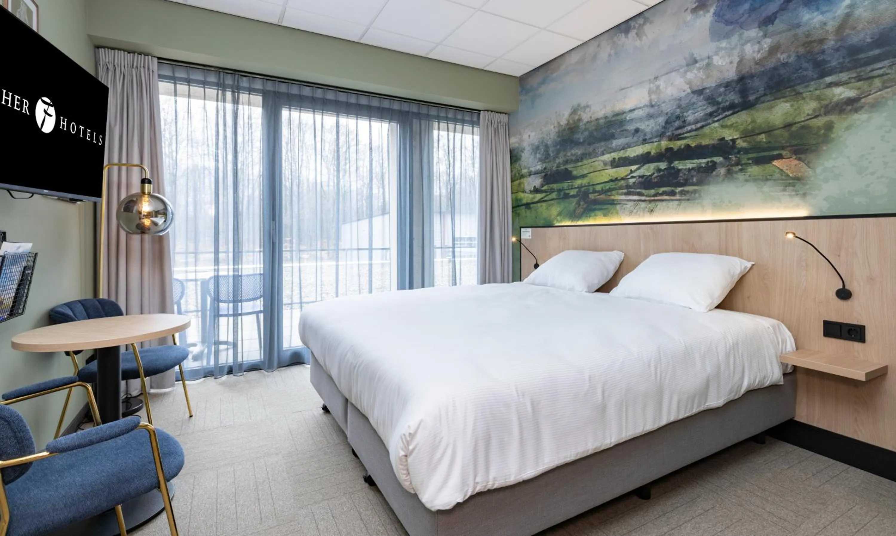 Deluxe Double Room with Balcony in Fletcher Hotel-Restaurant Marknesse