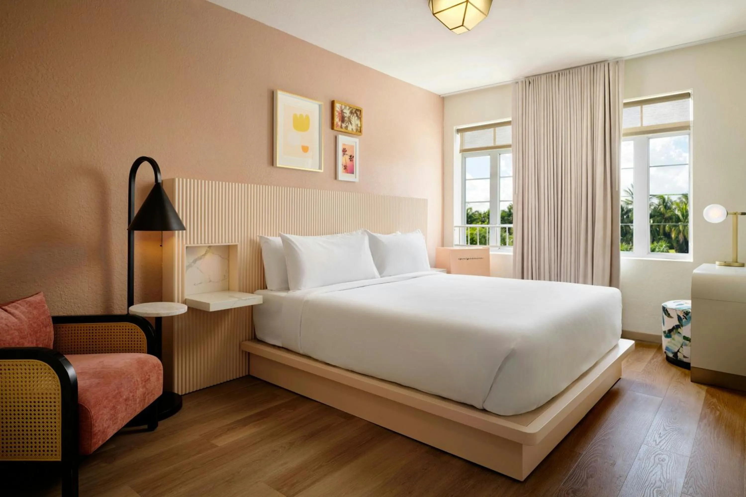 Waterview King Room with Pool View in FOUND Hotels, Miami Beach, Series by Marriott