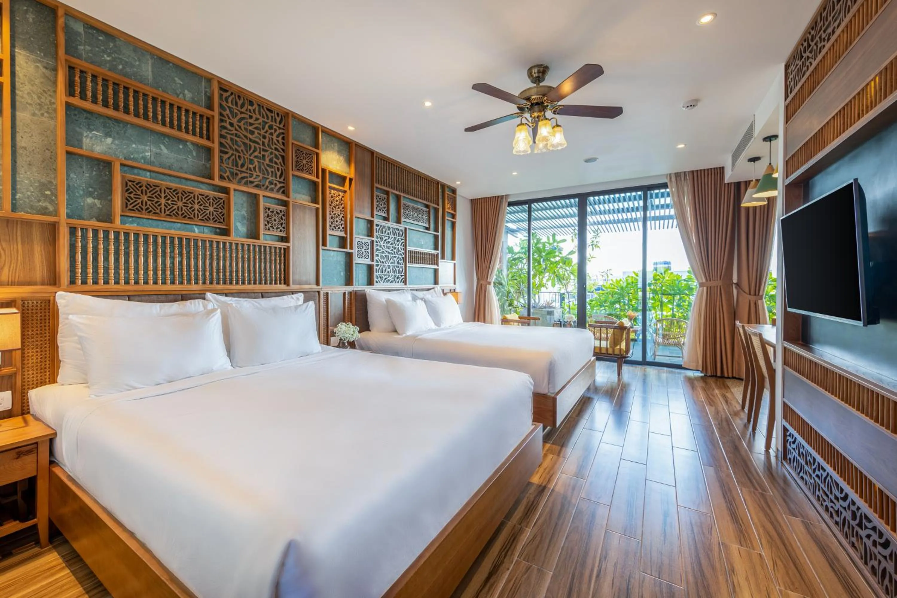 Family Room with Balcony in Bonny Boutique Hotel Da Nang