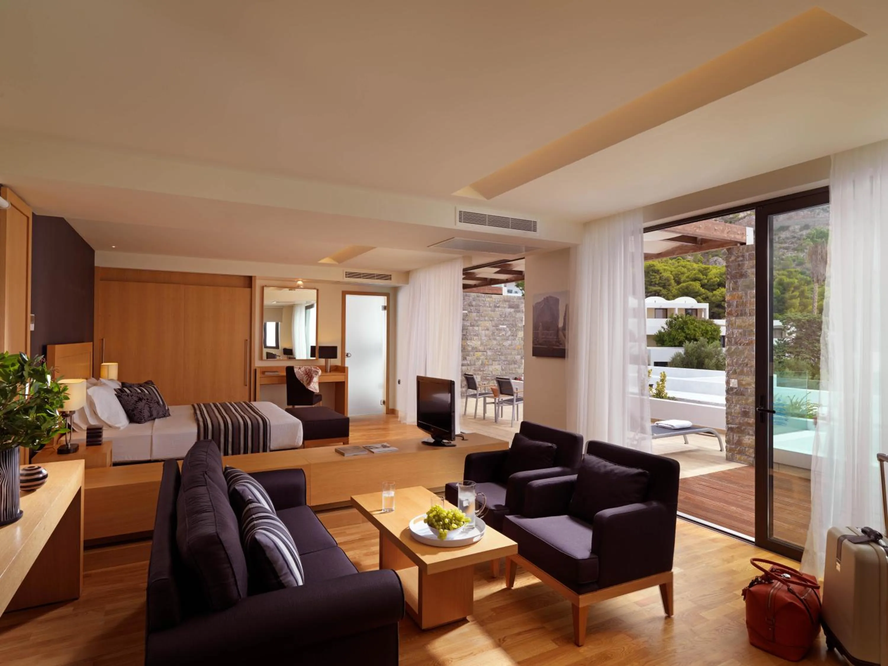 Deluxe Suite with Private Pool and Sea View in Wyndham Loutraki Poseidon Resort