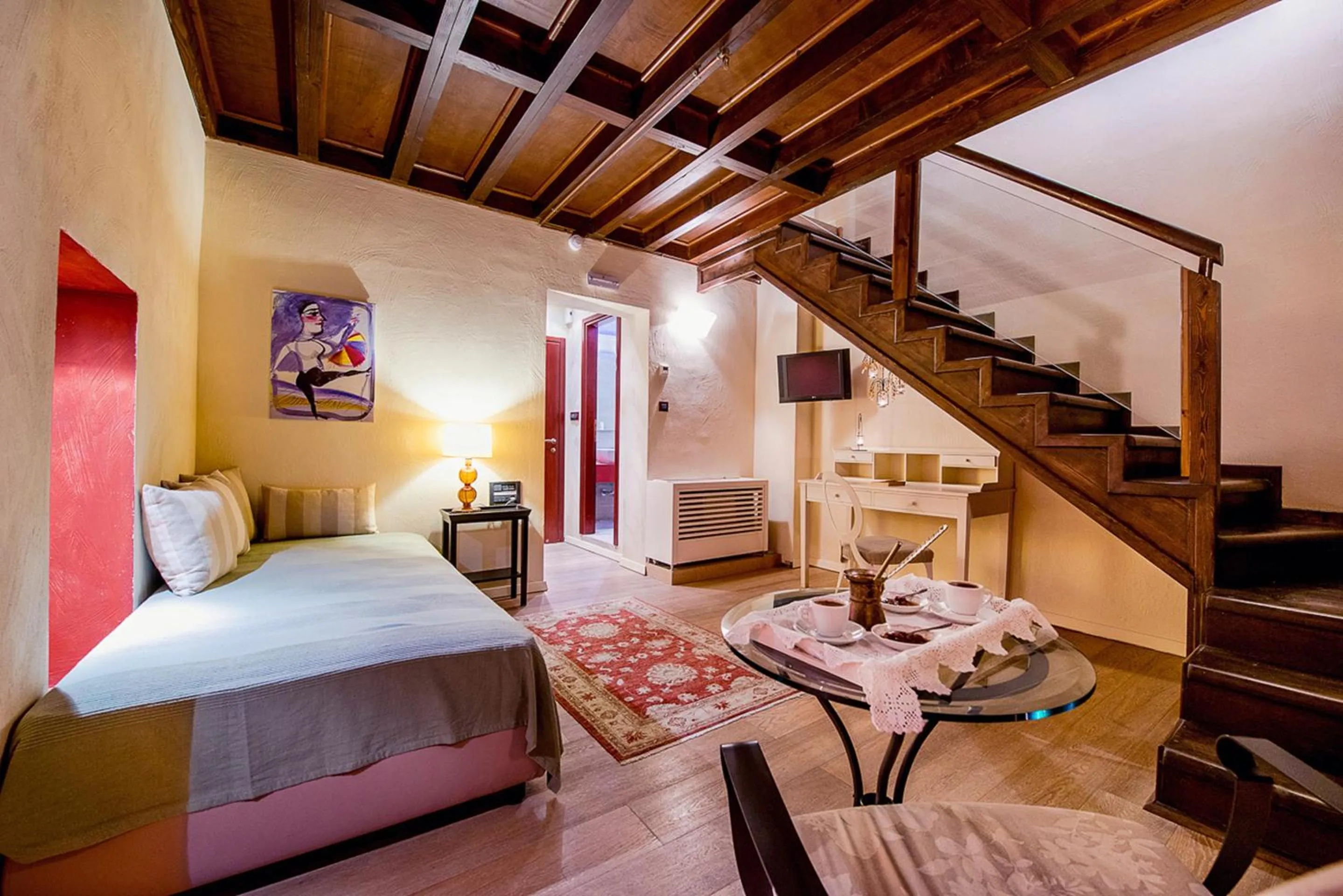 Notos Suite with Jetted Shower & Medieval Town View in Avalon Boutique Hotel Rhodes