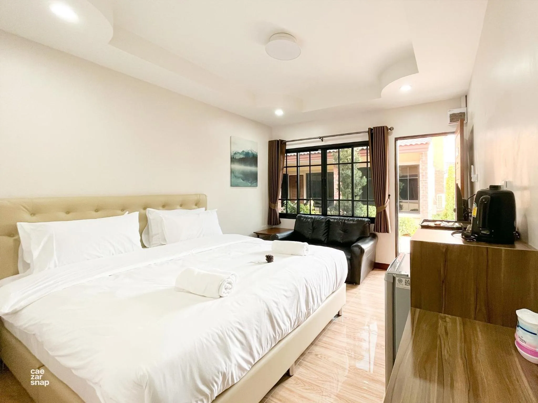 Double Room with Garden View in CottagePine Rayong Resort&Cafe