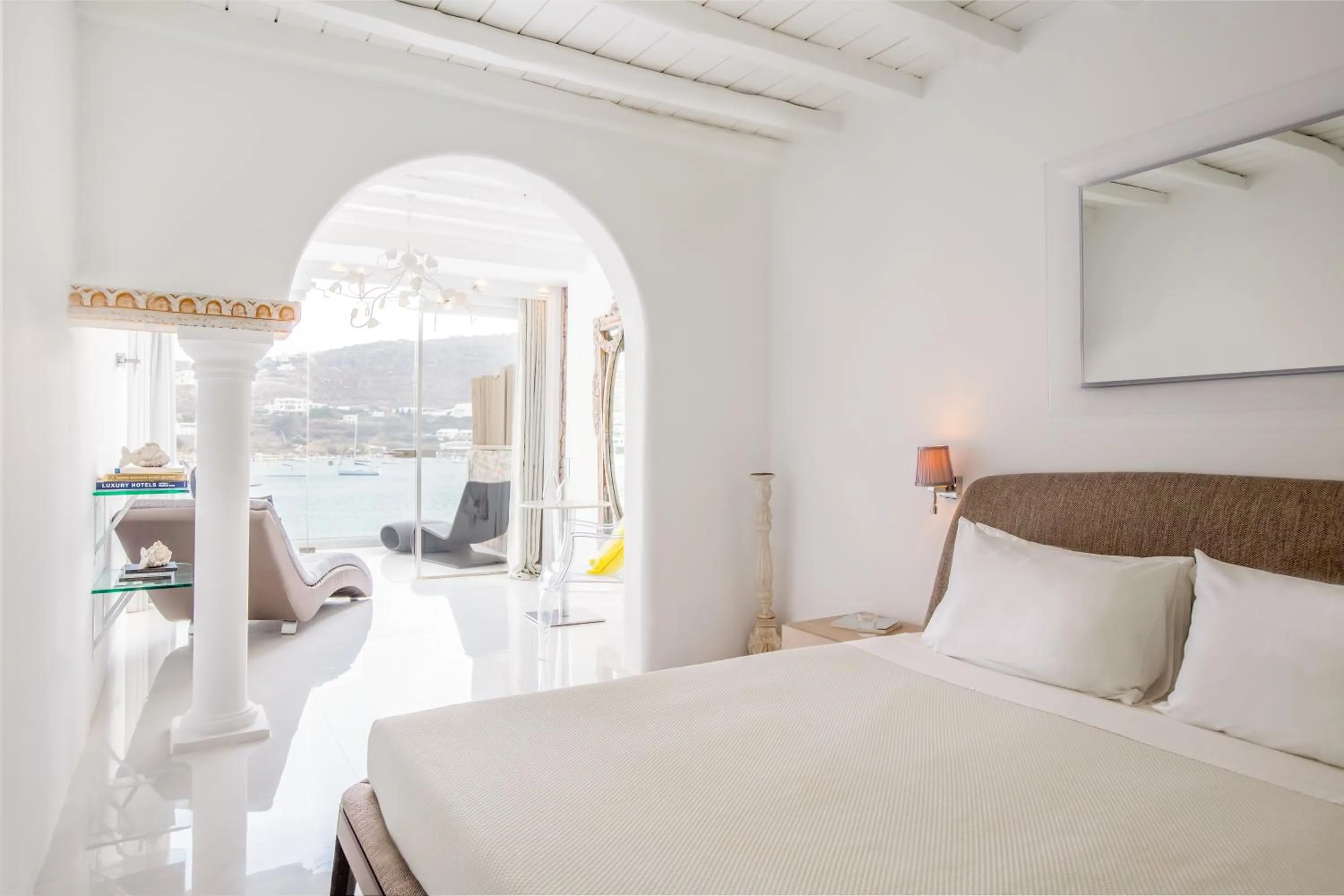 Junior Suite with Sea View in Kivotos Mykonos - Preferred Hotels & Resorts