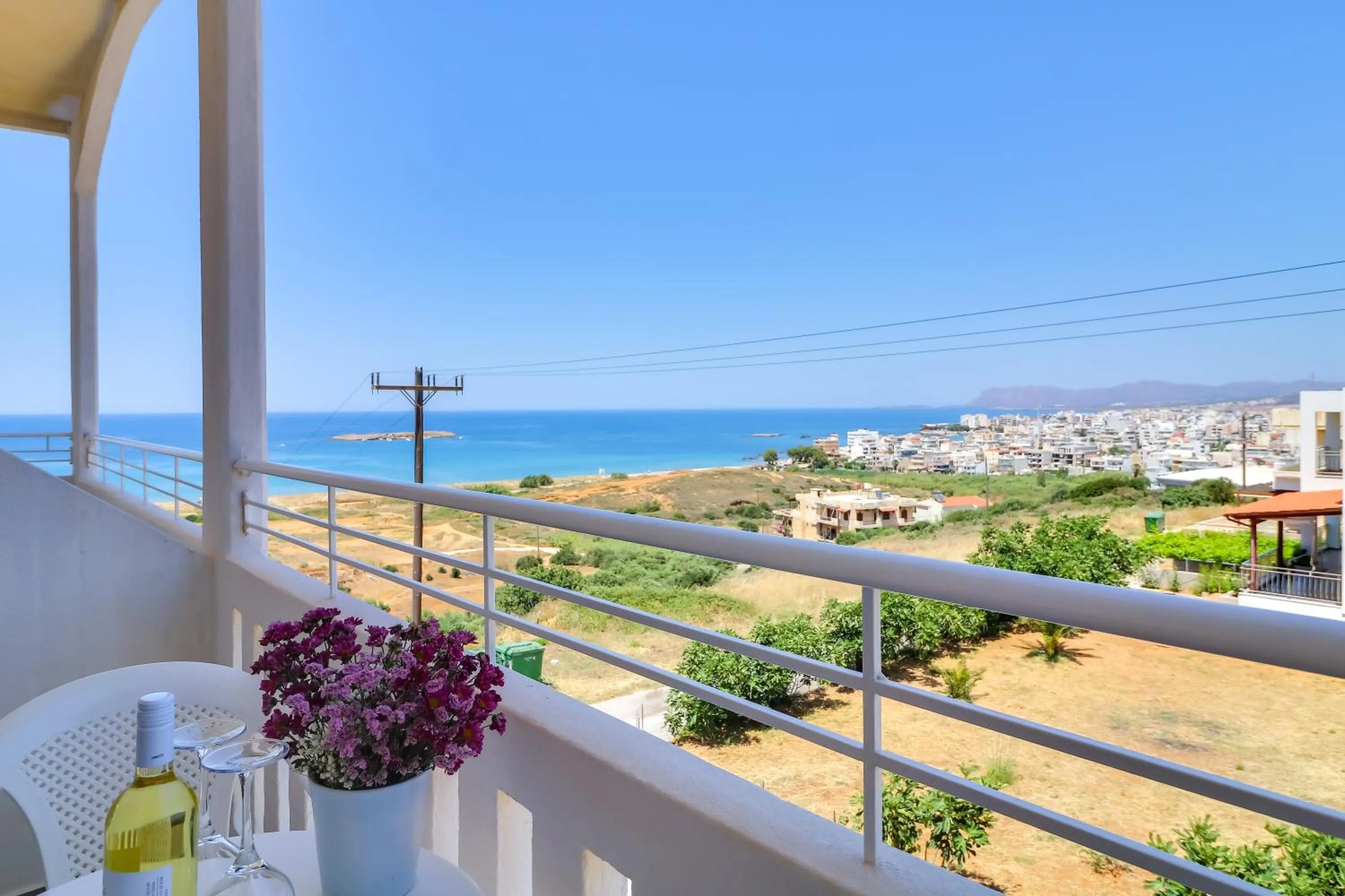 Double or Twin Room with Side Sea View - single occupancy in Alexis Hotel