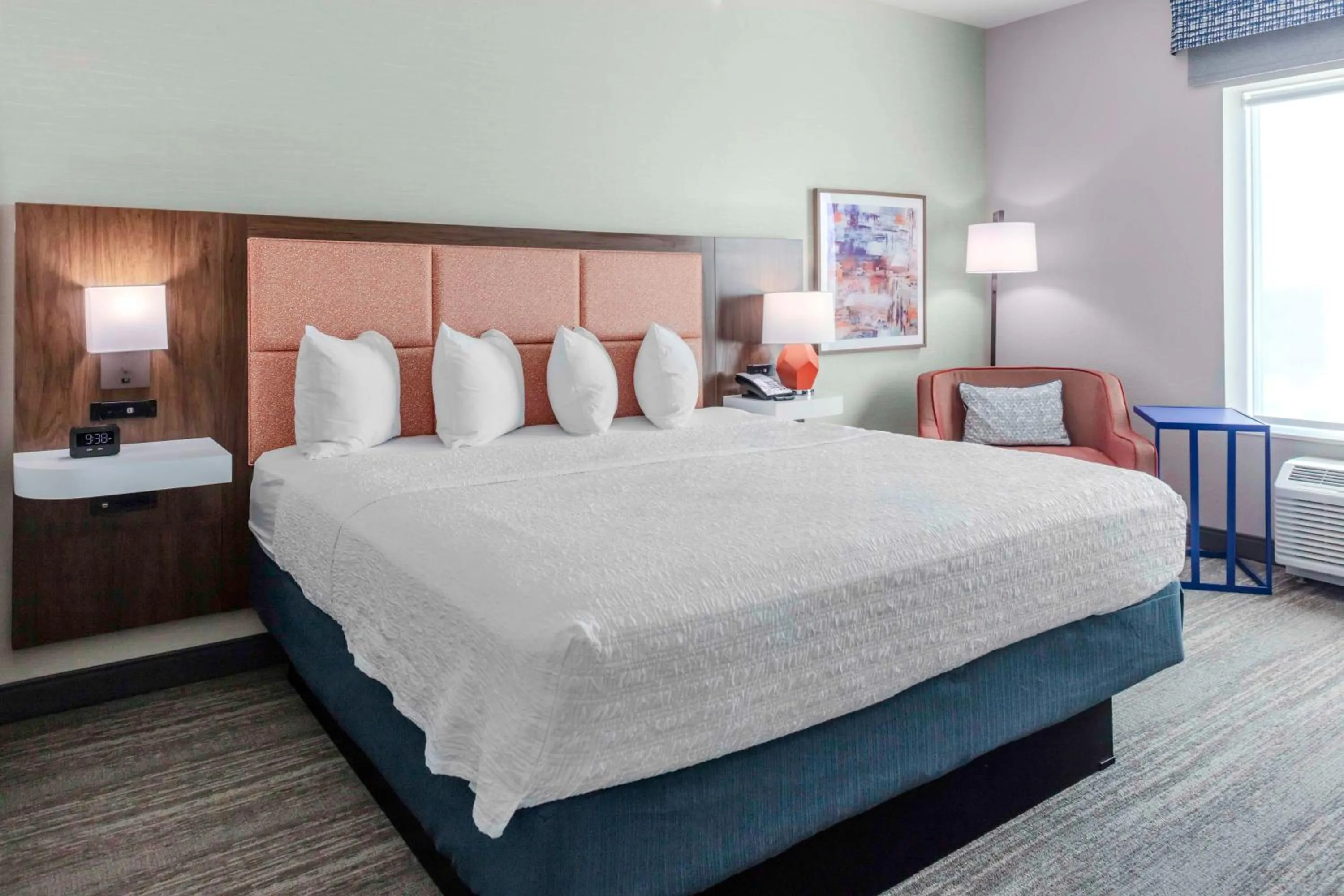 King Room with Microwave and Fridge in Hampton Inn & Suites Indianapolis West Speedway