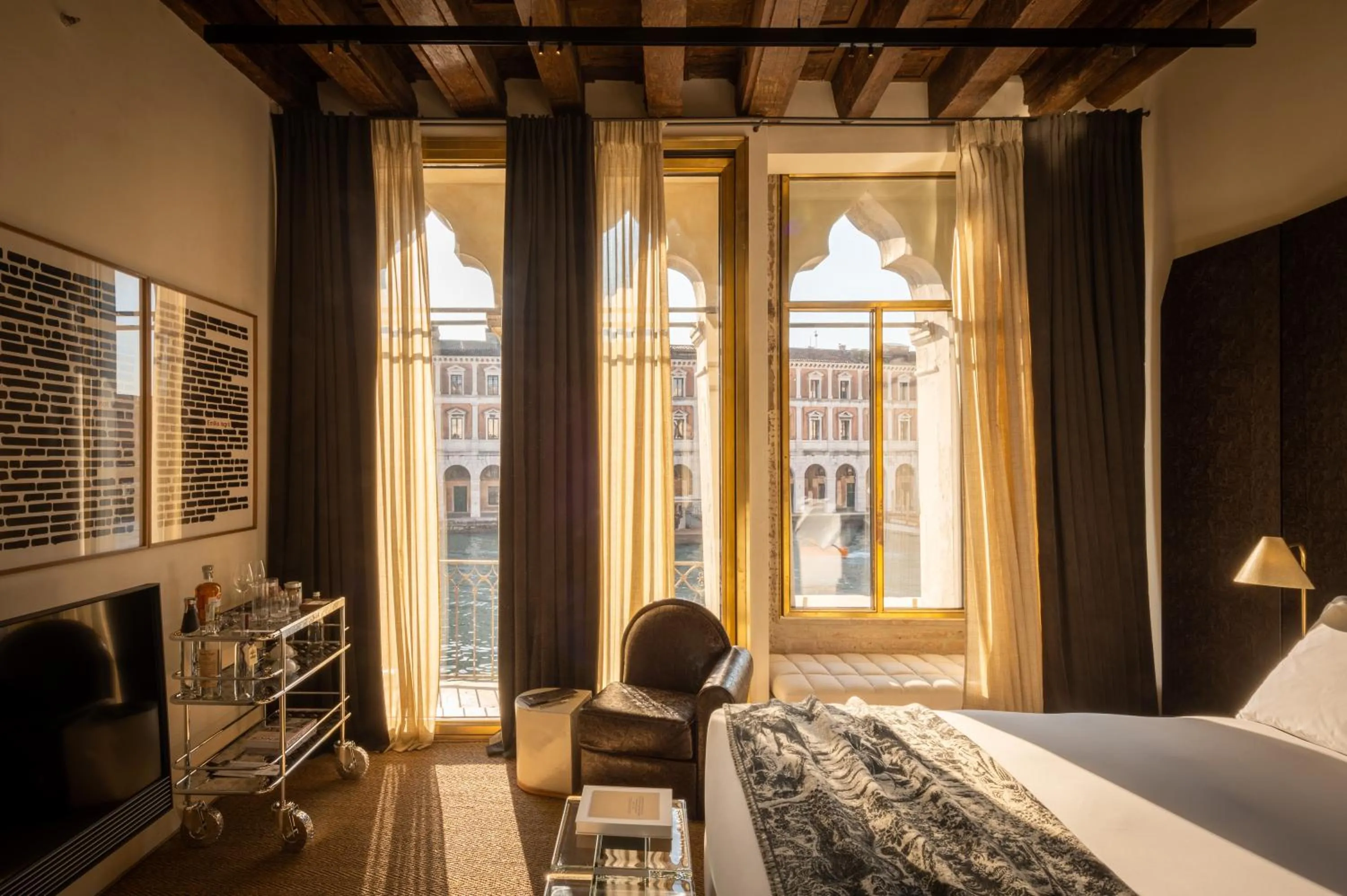 King Room with Balcony, Grand Canal and Rialto bridge view in The Venice Venice Hotel