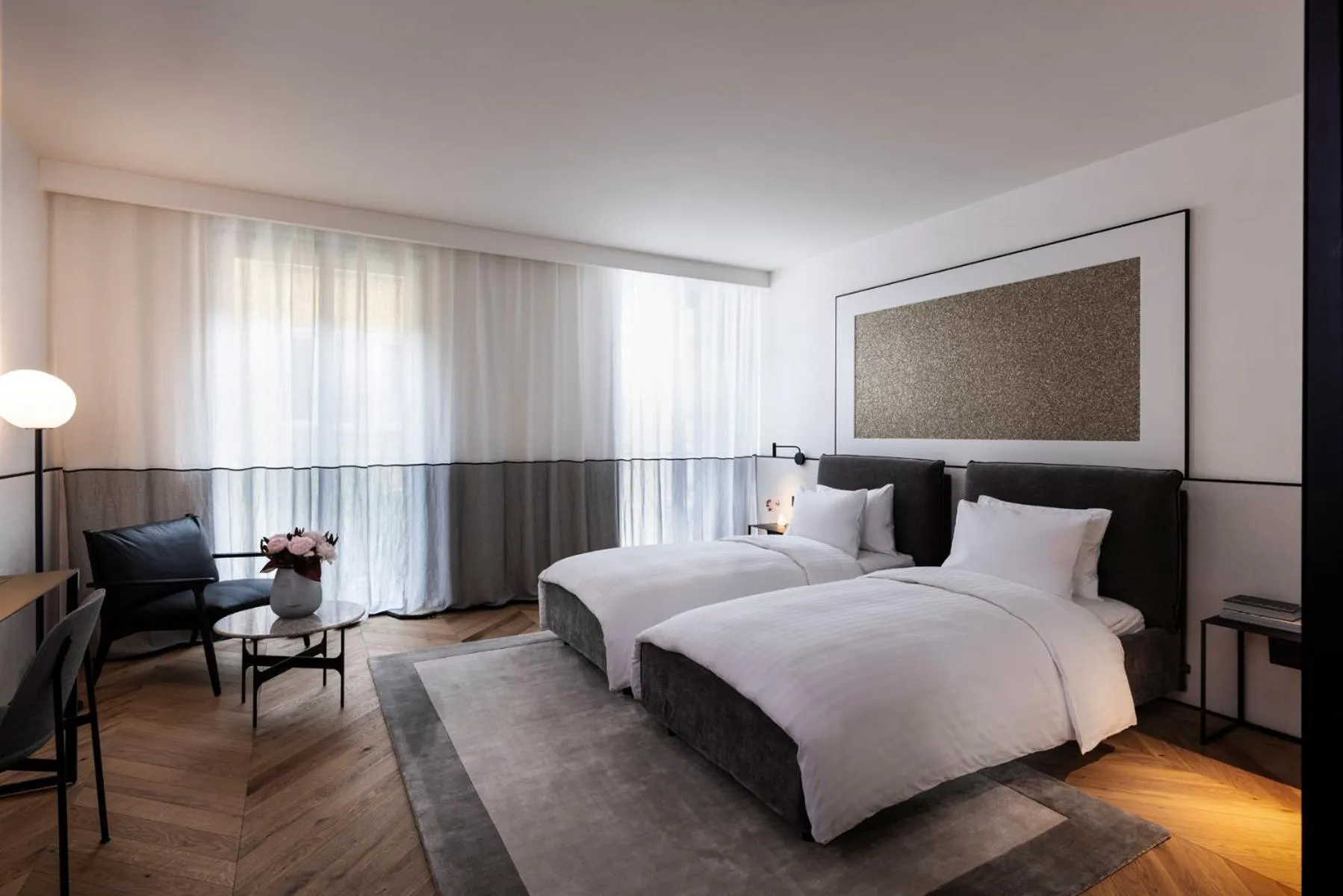 Cozy Twin Room in Juno Hotel Sofia, a Member of Design Hotels