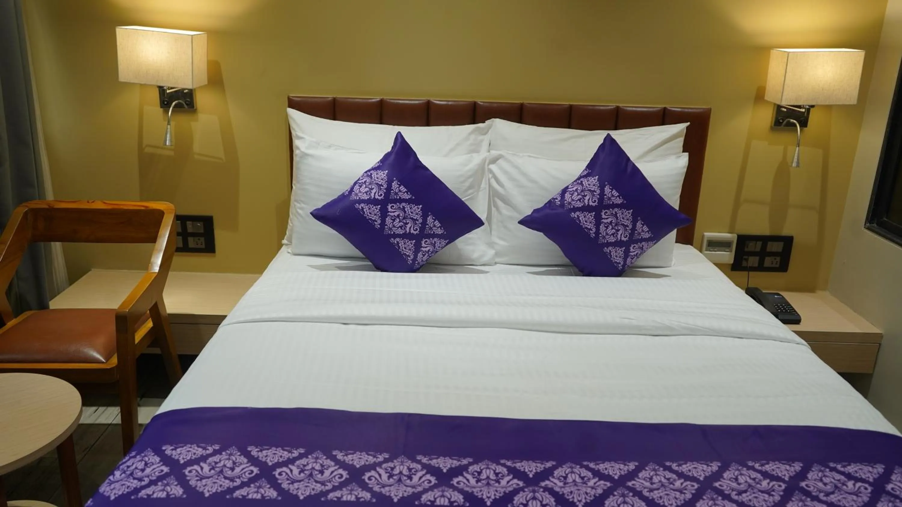 Deluxe Room with Queen or Twin Beds in Purple Beds by VITS Dwarkesh, Surat