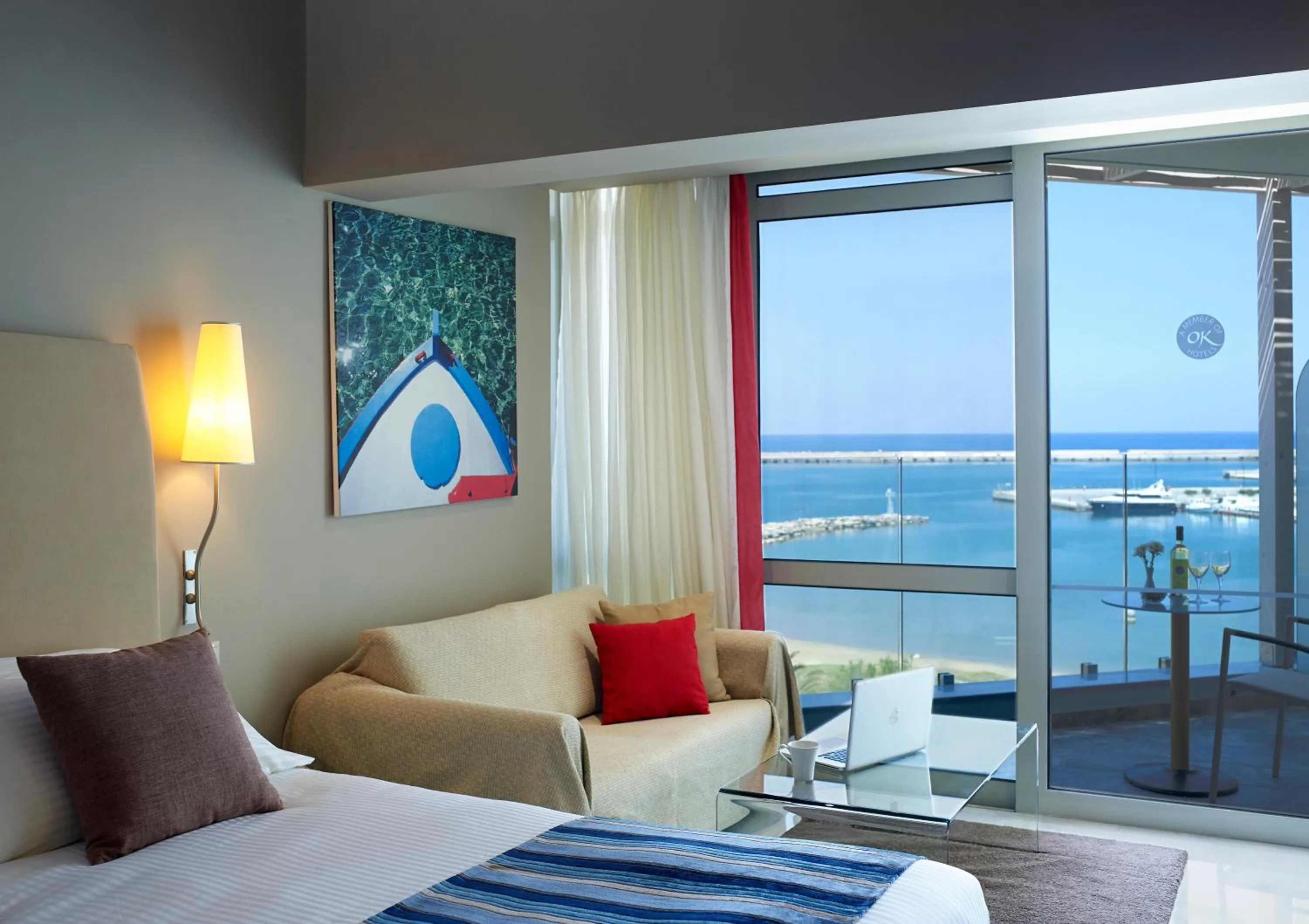 Deluxe Suite with Sea View in Kyma Suites Beach Hotel