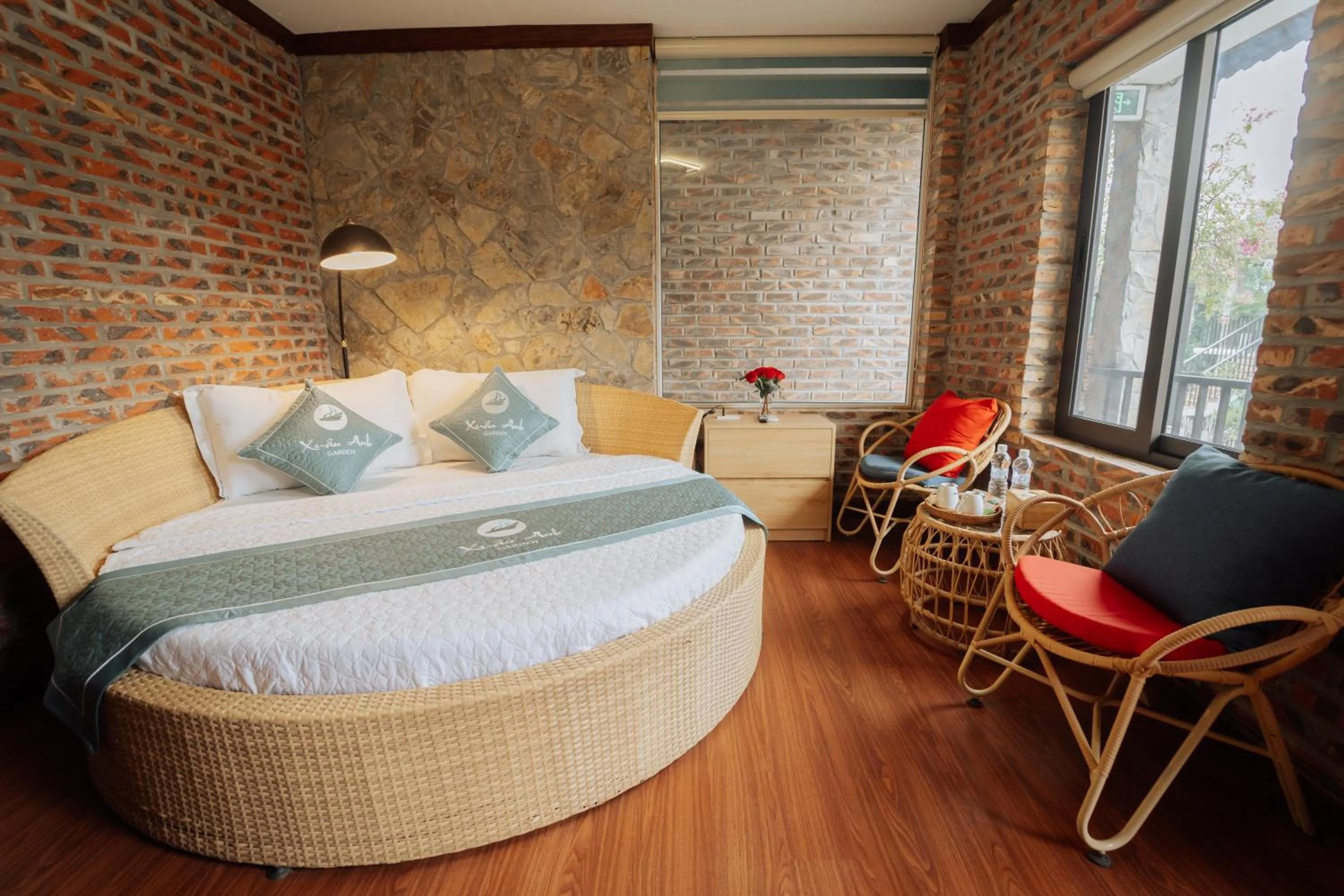 Deluxe Double Room with Balcony in Xuân Anh Garden