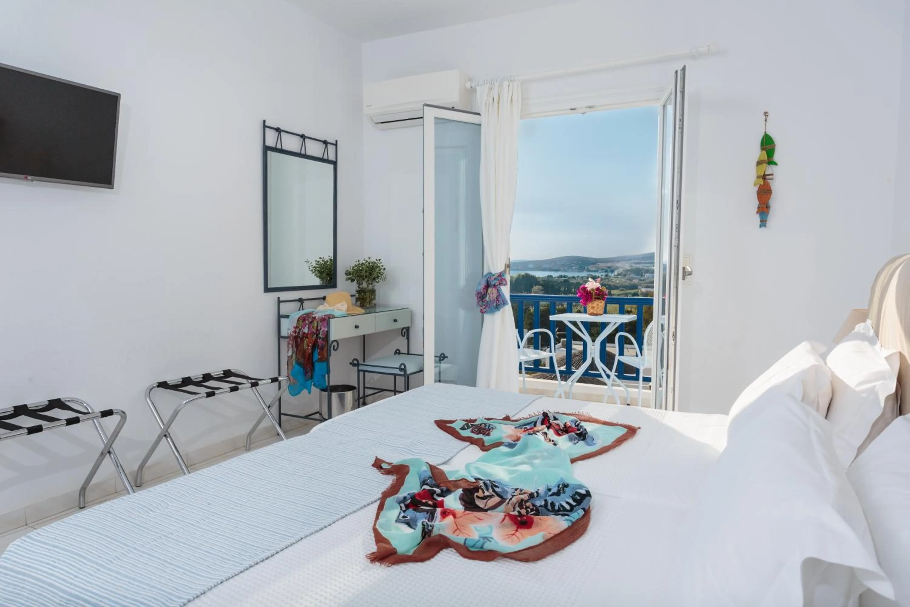 Double or Twin Room with Sea View in Pyrgaki Hotel