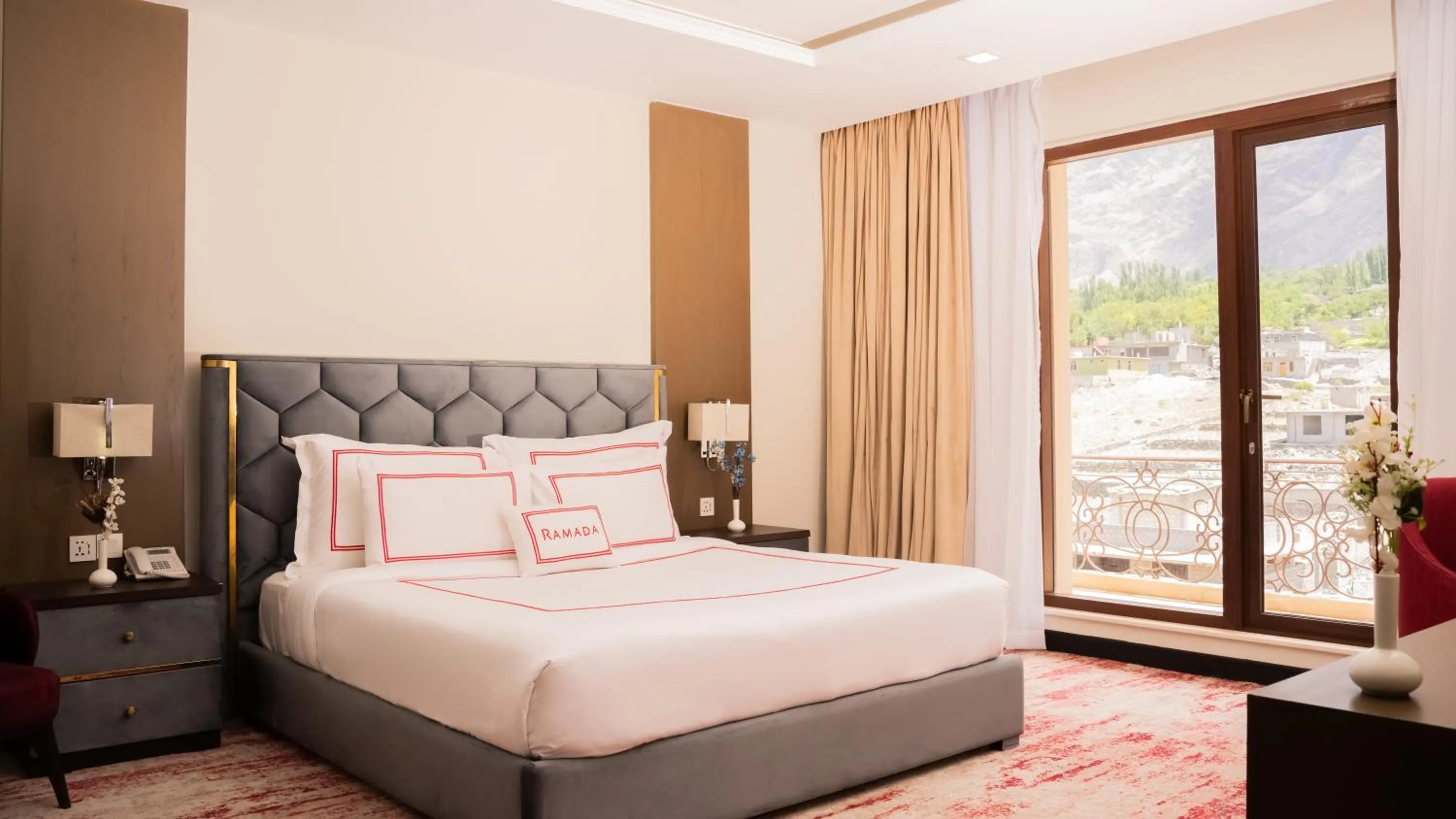 Presidential Suite with Two King Beds in Ramada Resort by Wyndham Gilgit