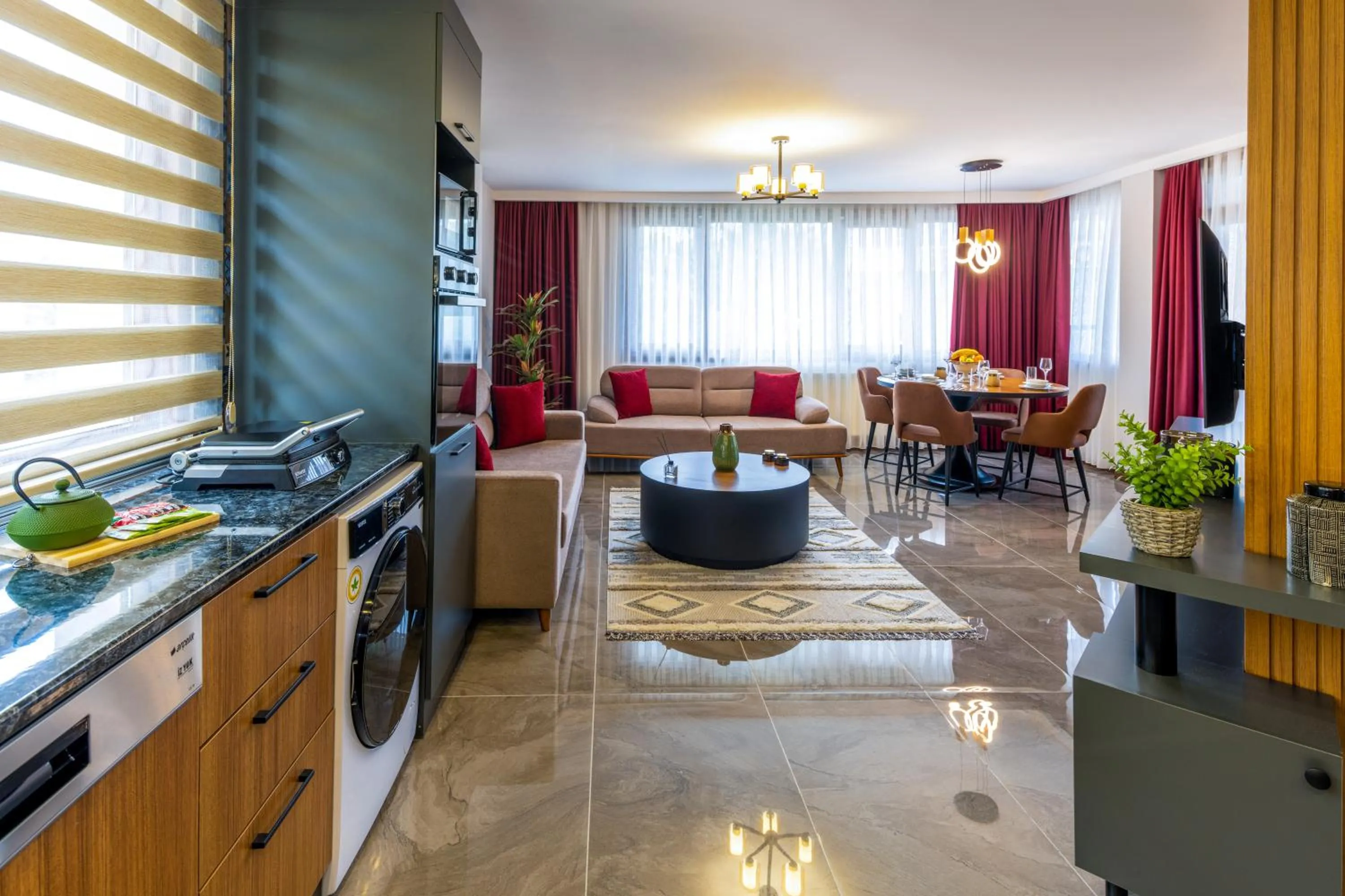 Luxury One Bedroom Apartment with Balcony in Baymari Suites Design Florya