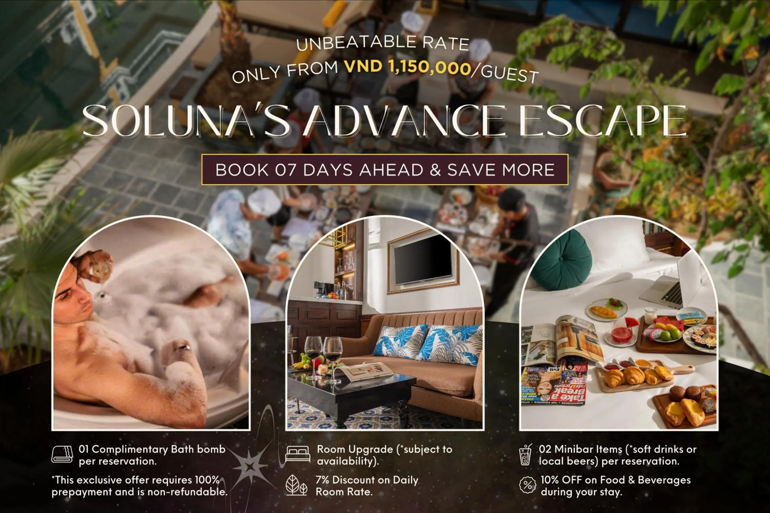 Deluxe Double/Twin Room, Balcony with Neighbor View - single occupancy in Soluna D'Annam - The Art of Hoi An Relaxation - formerly Hoi An Babylon Riverside Hotel