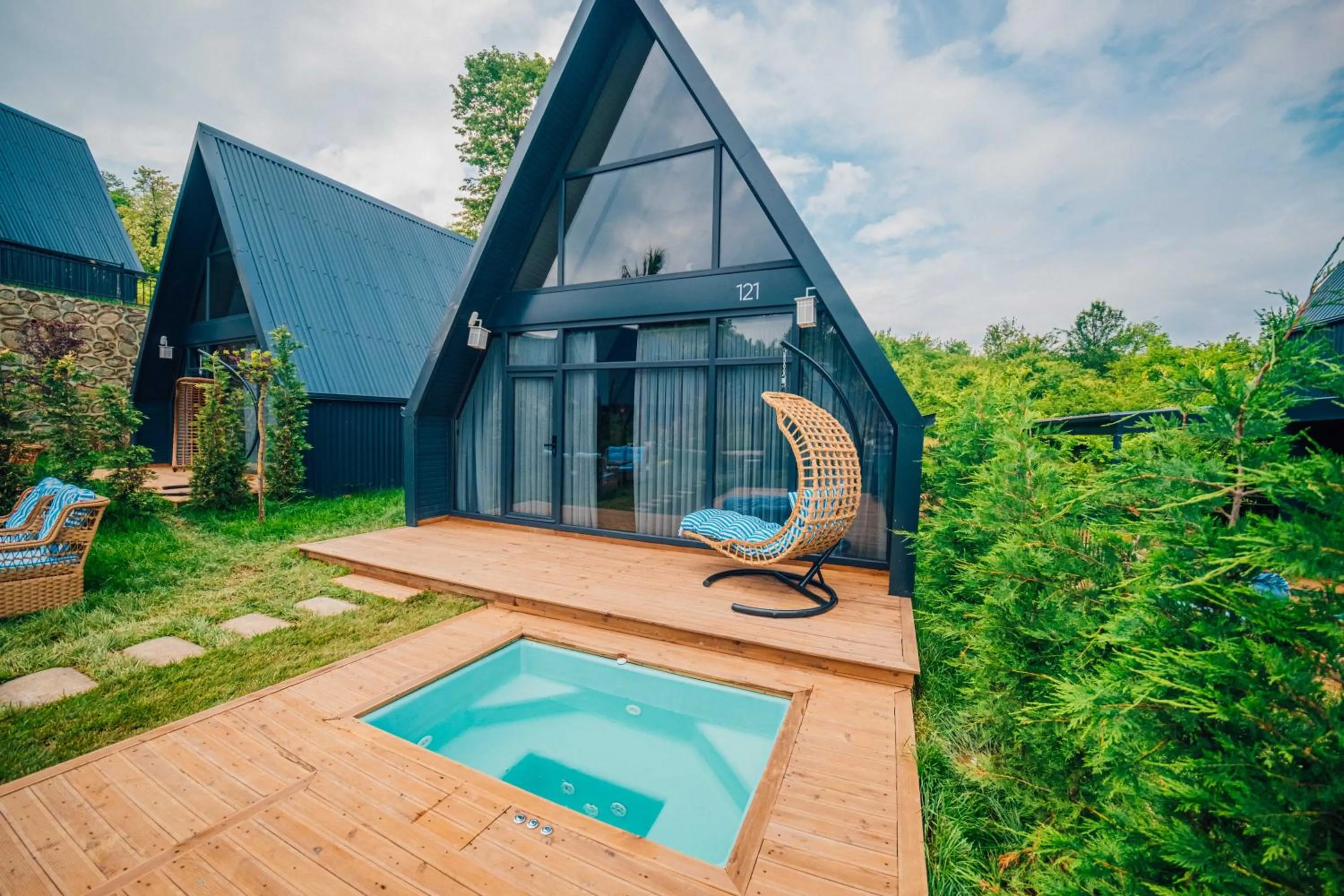 Superior King Room with Two Thermal Jetted Tubs and Fireplace in Ramada Resort By Wyndham Sapanca Thermal
