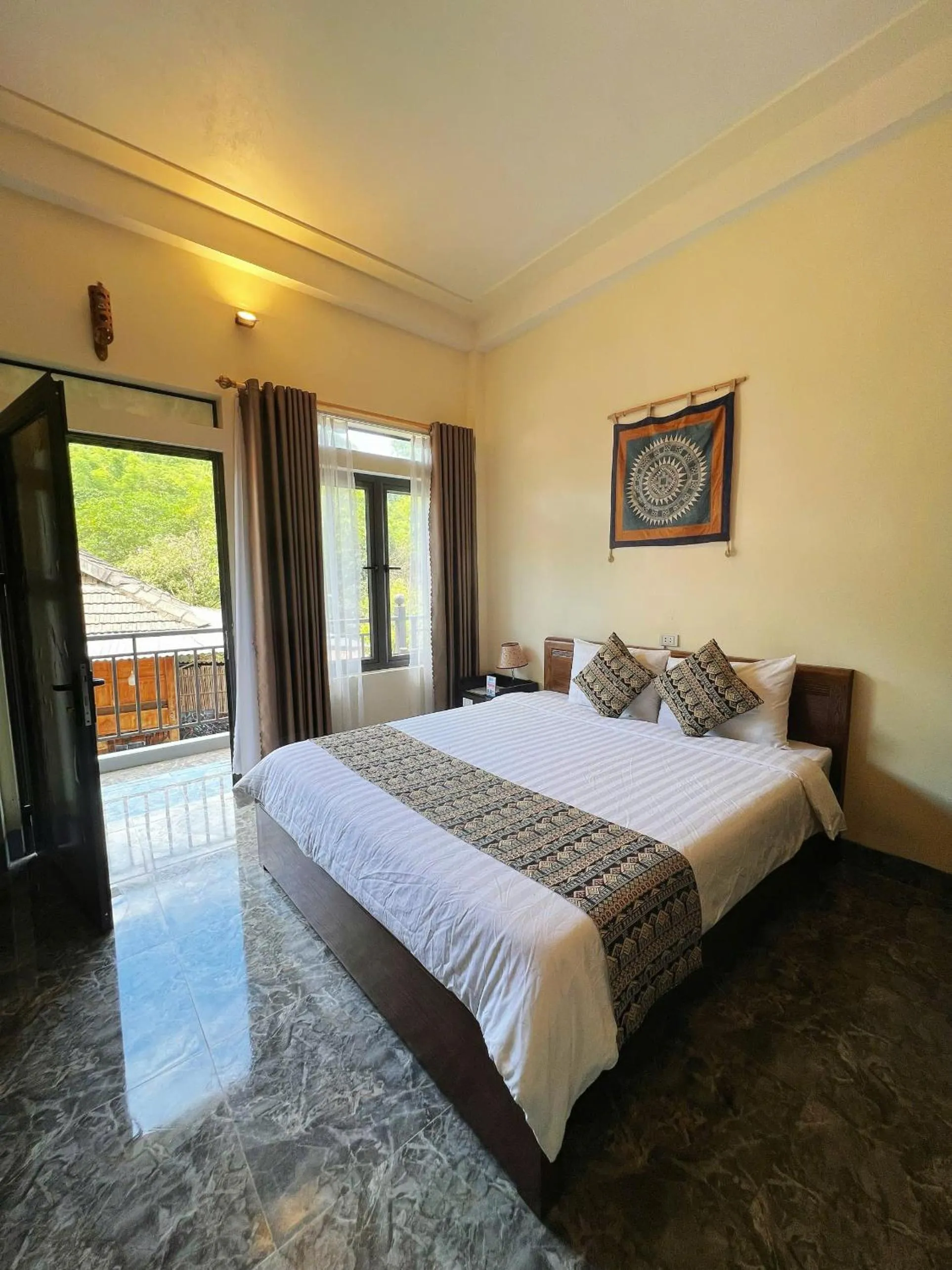 Double Room with Garden View in Mai Châu Happy House
