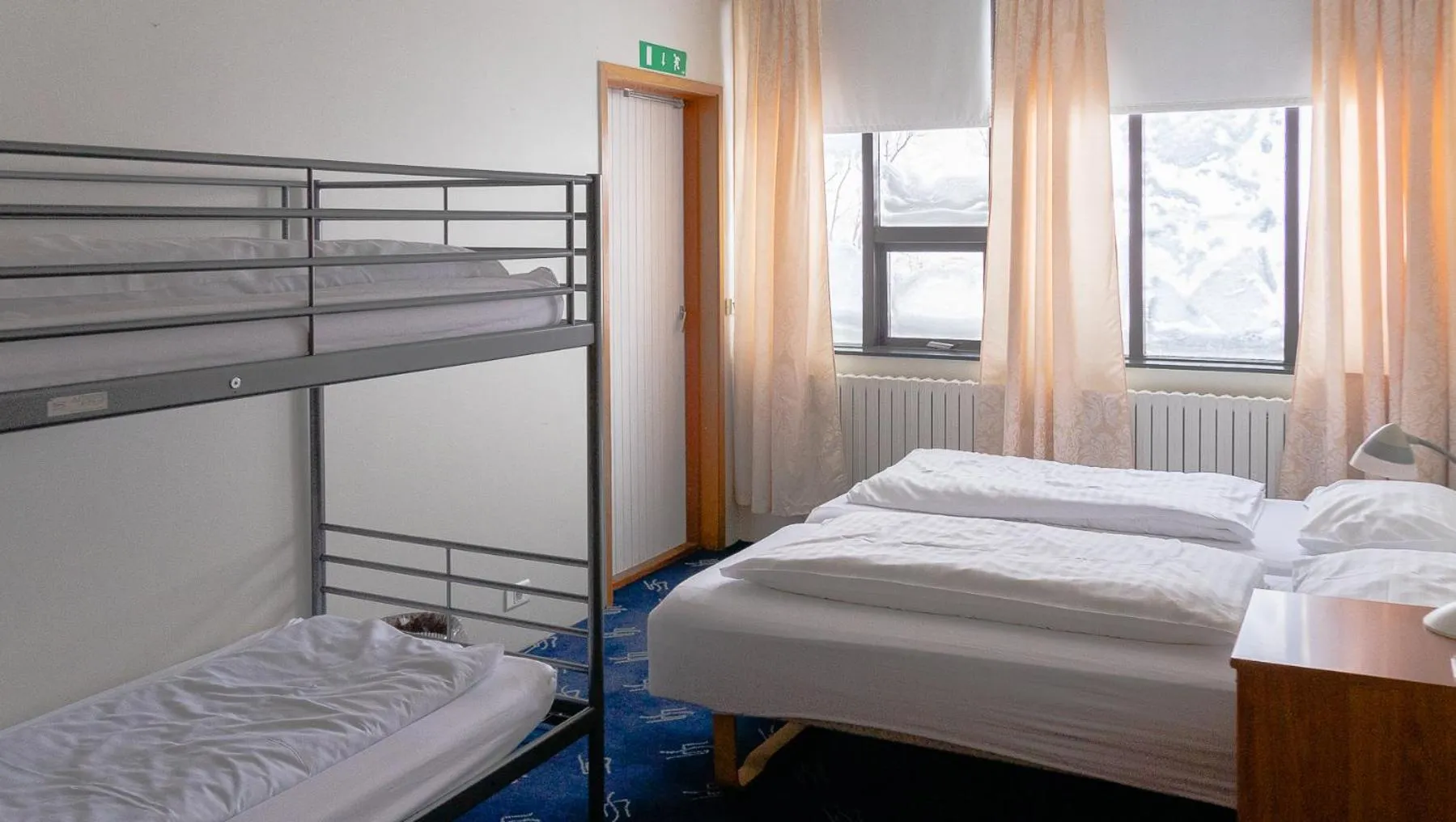 Quadruple Room with Garden View in Hótel Dalvík