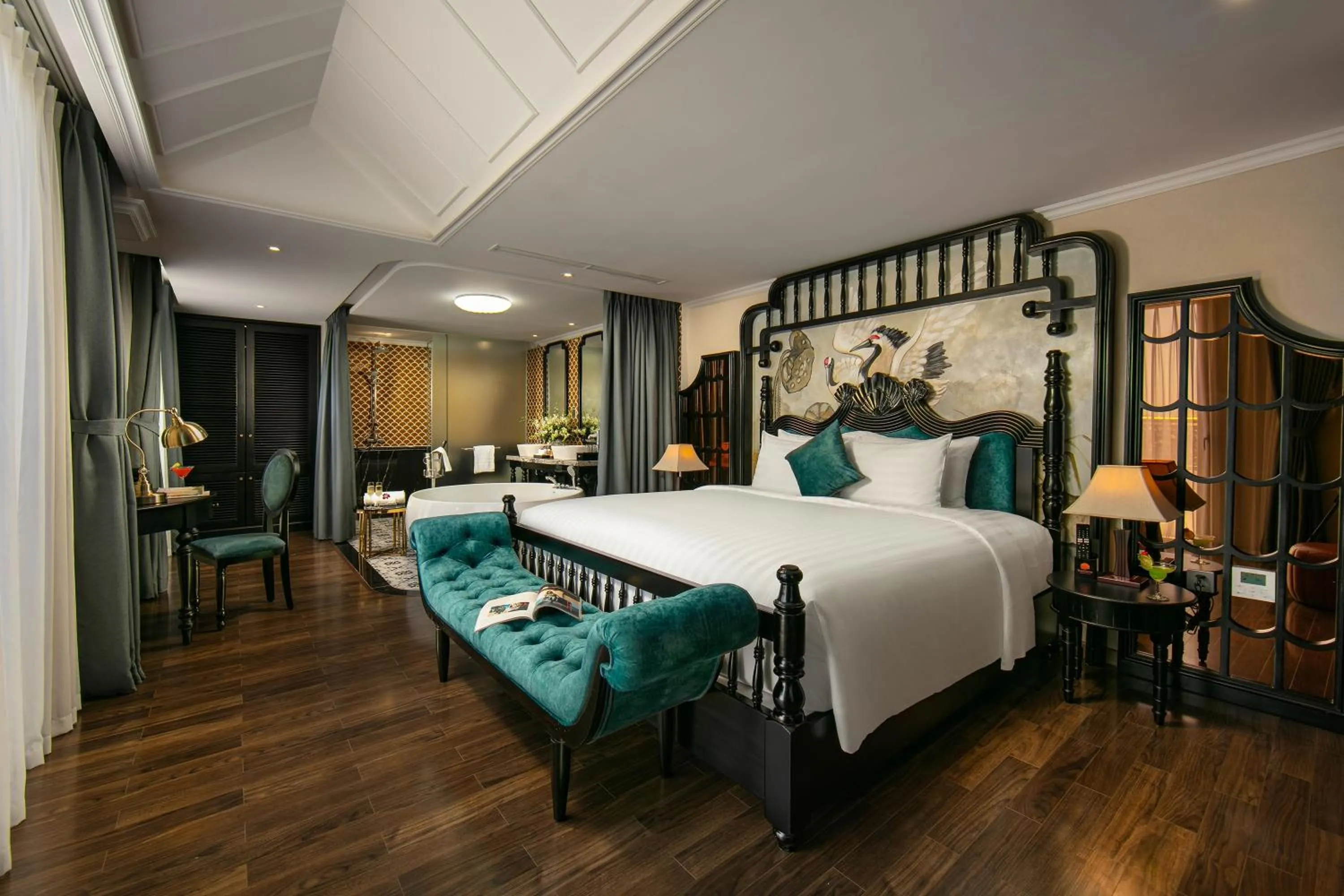Presidential Suite with Balcony in Grand Sunrise Palace Hoi An- A Luxury Indochine Hotel & Spa