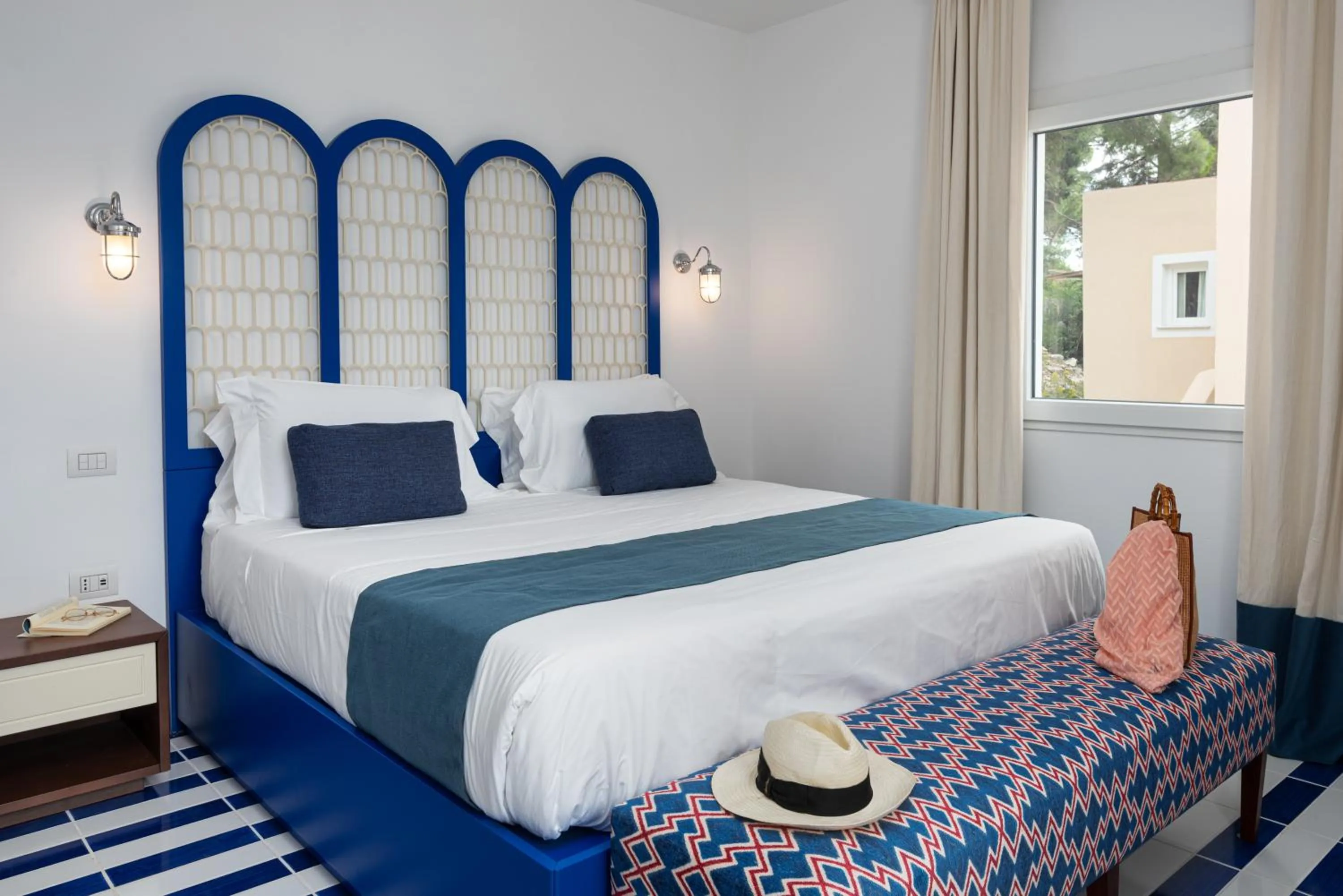 Premium Double Room with Spa Bath,Terrace and Sea View in Villa Lia Hotel Capri