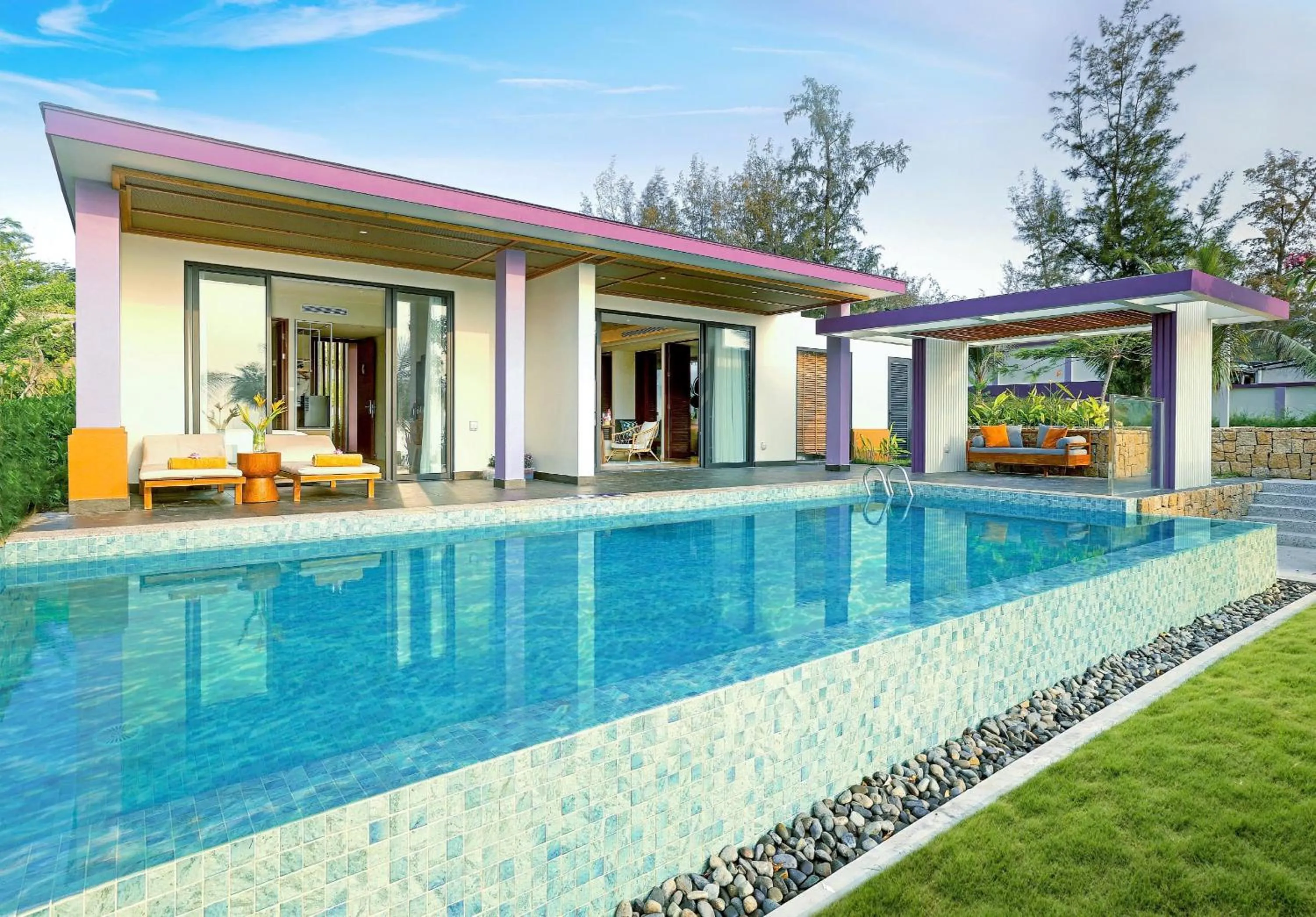 TTC Pavillion Villa - Two-Bedroom Beachfront with Private Pool and Terrace in TTC Van Phong Bay Resort - Himalaya Sauna & Steam Retreat Included