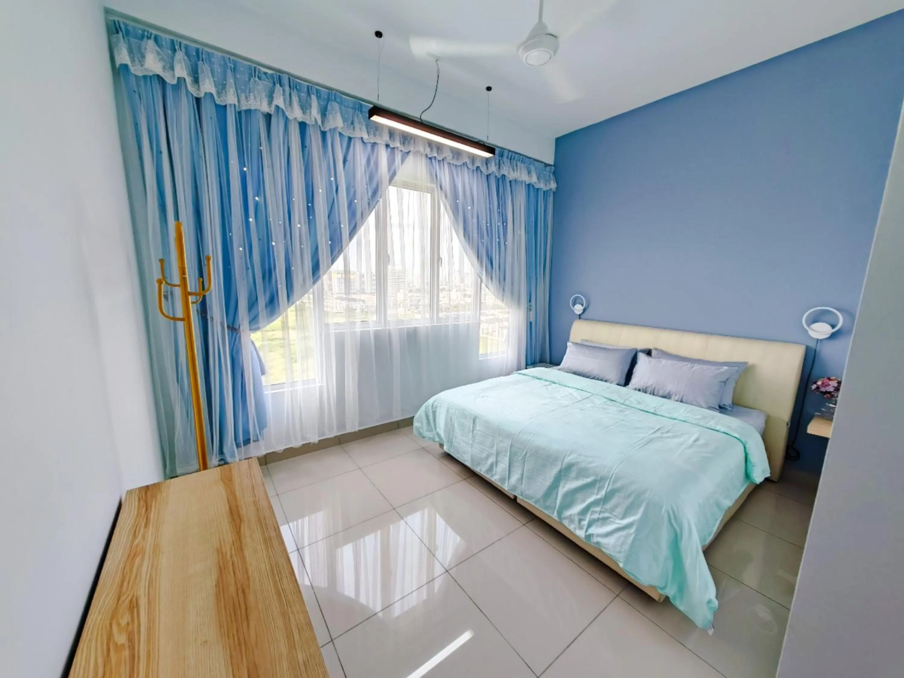 Two-Bedroom Apartment with City View in Amber Cove Impression City Melaka By Dawn Stay Free Netflix