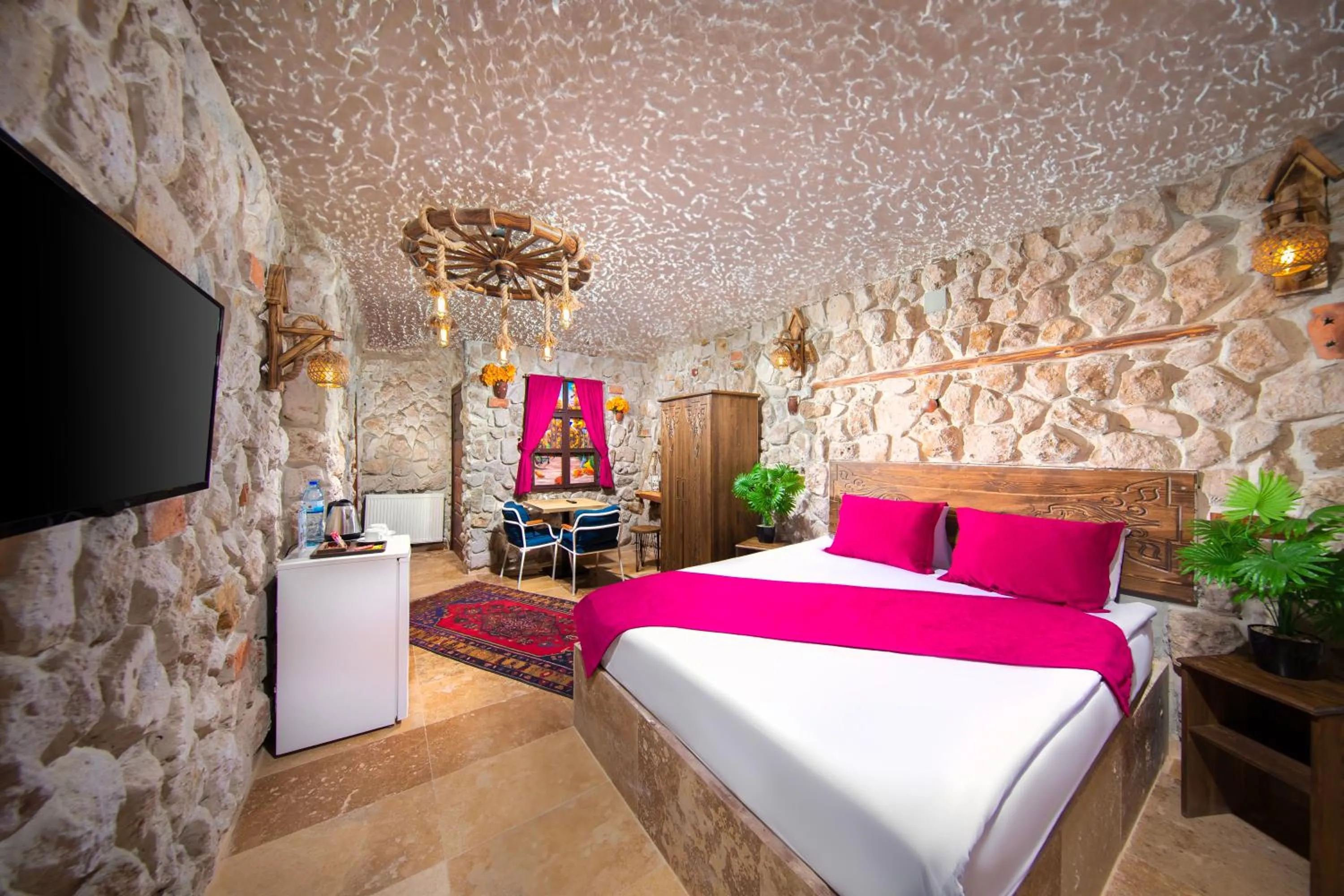 Underground Room in Moonlight of Cappadocia